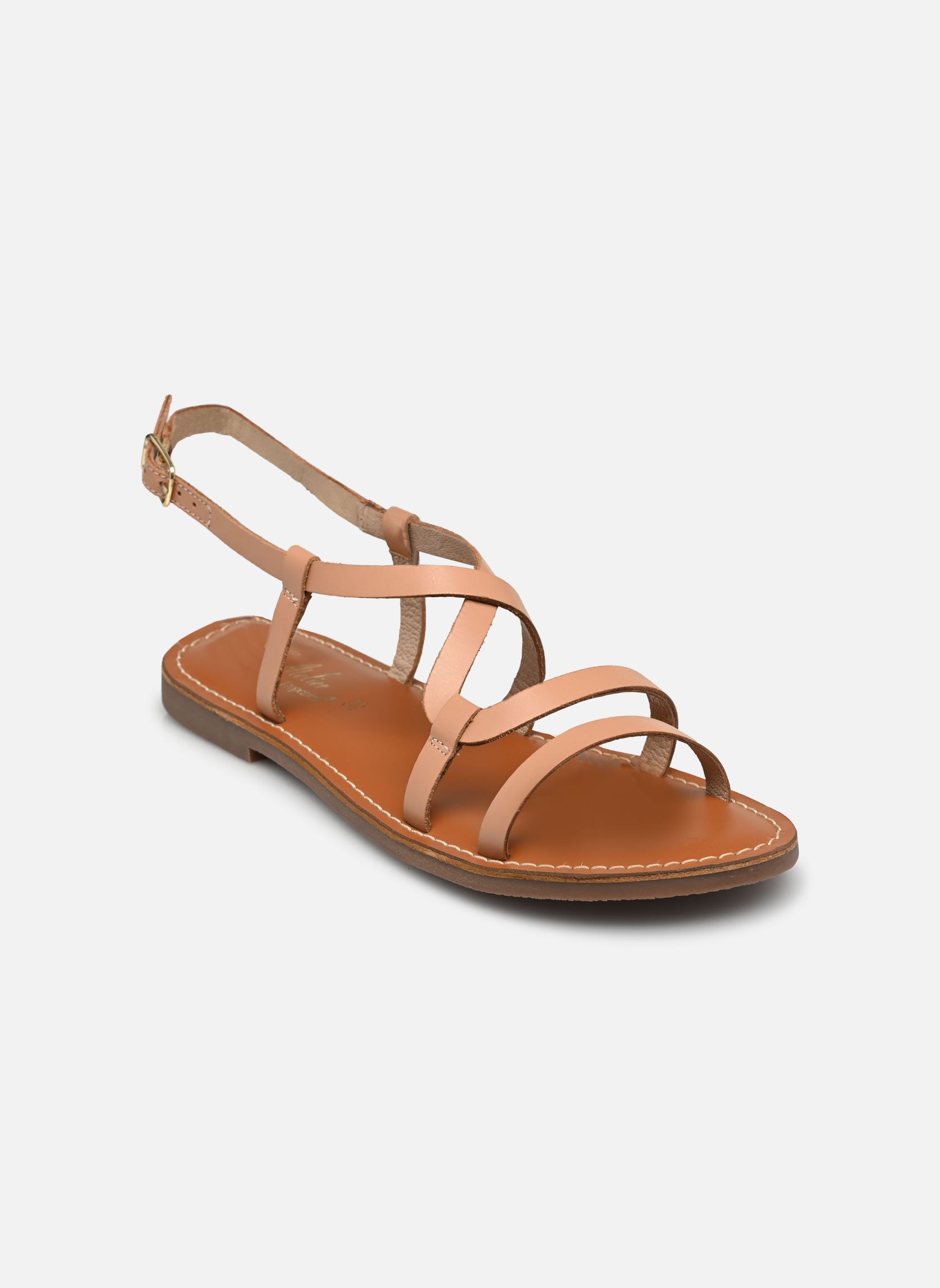 Flache Sandalen Sb 1411 damen braun L'Atelier Tropézien Flache Sandalen Sb 1411 damen braun CAMEL