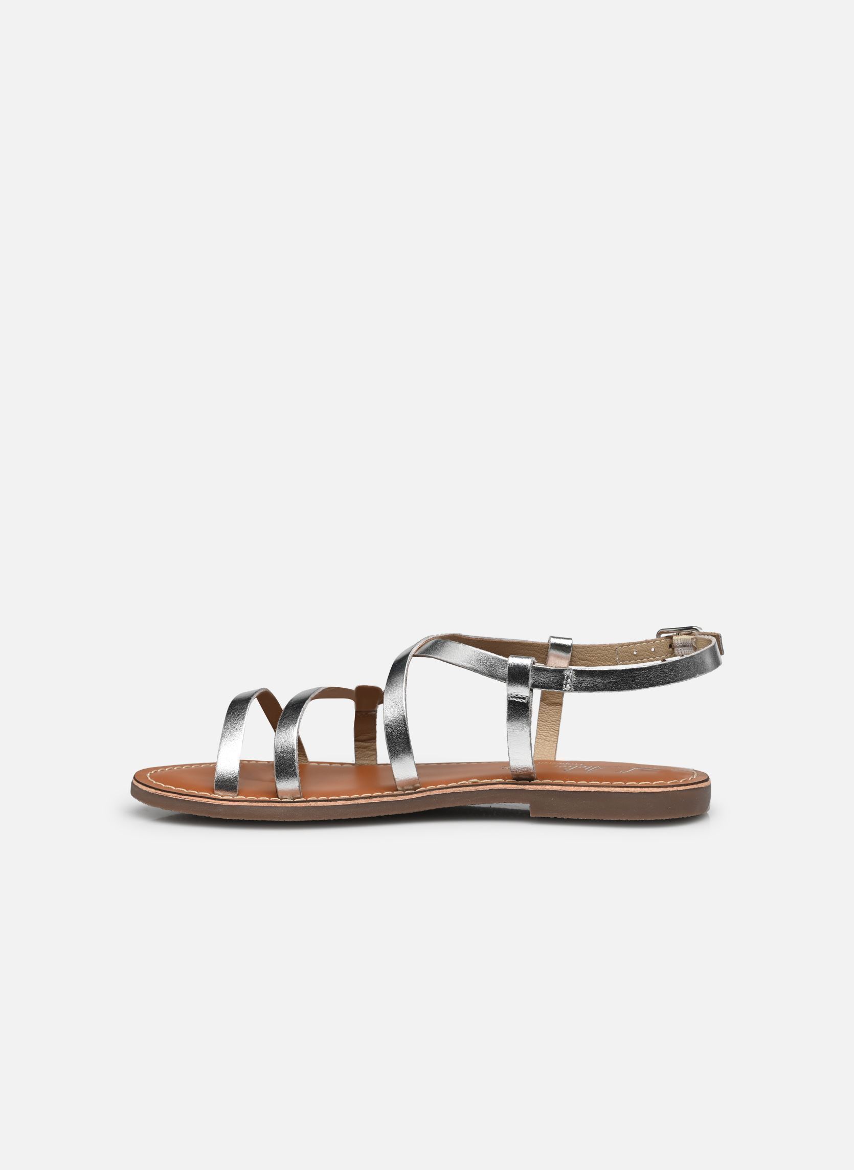 Platte sandalen Sb 1411 dames zilver L'Atelier Tropézien Platte sandalen Sb 1411 dames zilver SILVER