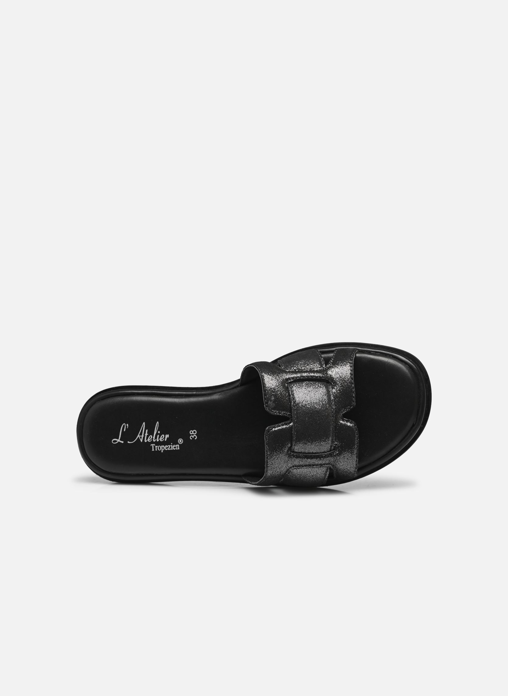 Mules et sabots Sh 1307 femme argent L'Atelier Tropézien Mules et sabots Sh 1307 femme argent BLACK SHIMMER