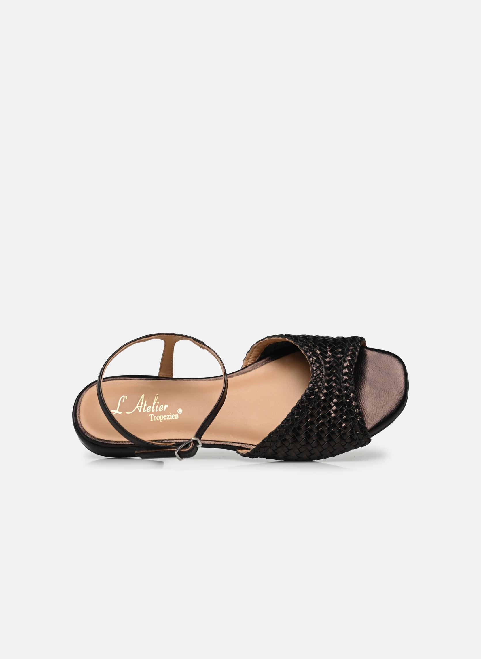 Sandales Chr 1502 femme noir L'Atelier Tropézien Sandales Chr 1502 femme noir BLACK
