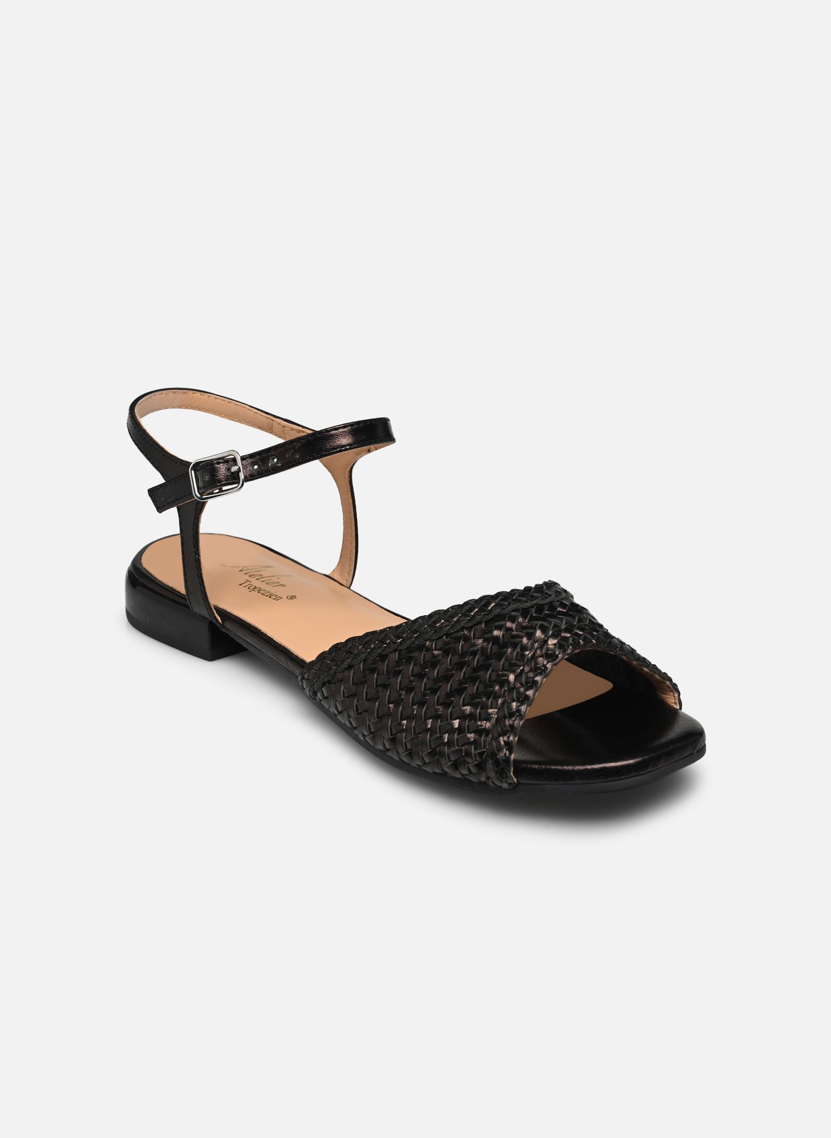 Sandales Chr 1502 femme noir L'Atelier Tropézien Sandales Chr 1502 femme noir BLACK