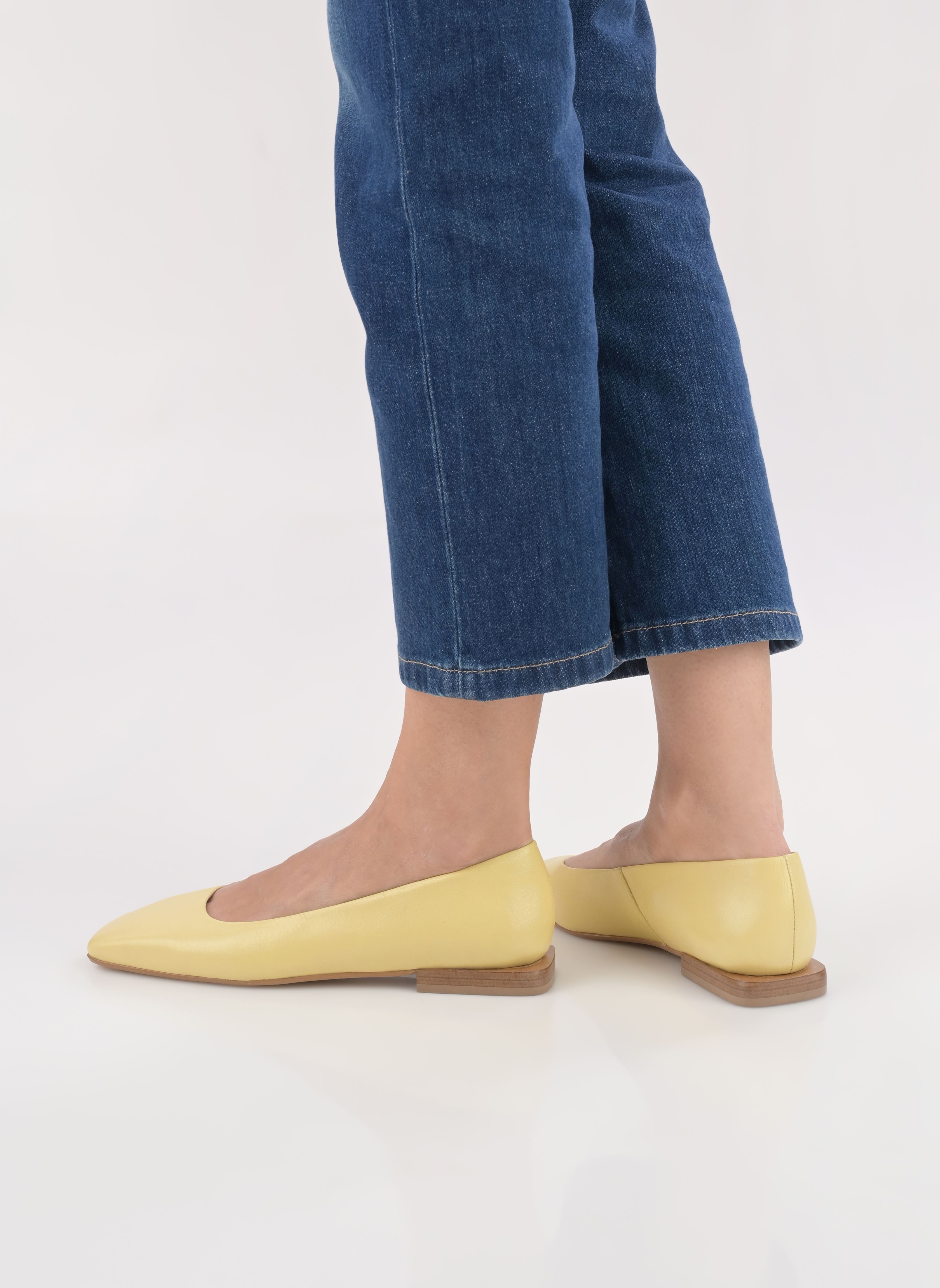 Ballerine jaune – Authentic Shoes