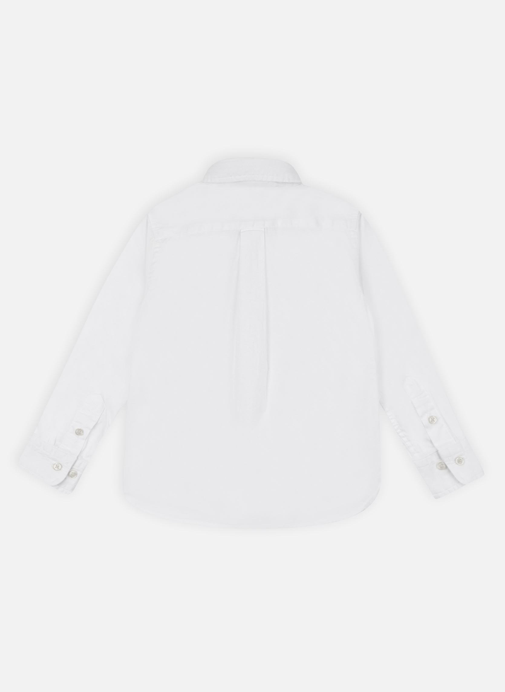 Langarm-Hemden Chemise coton Oxford cintrée jungen weiß Polo Ralph Lauren Langarm-Hemden Chemise coton Oxford cintrée jungen weiß WHITE