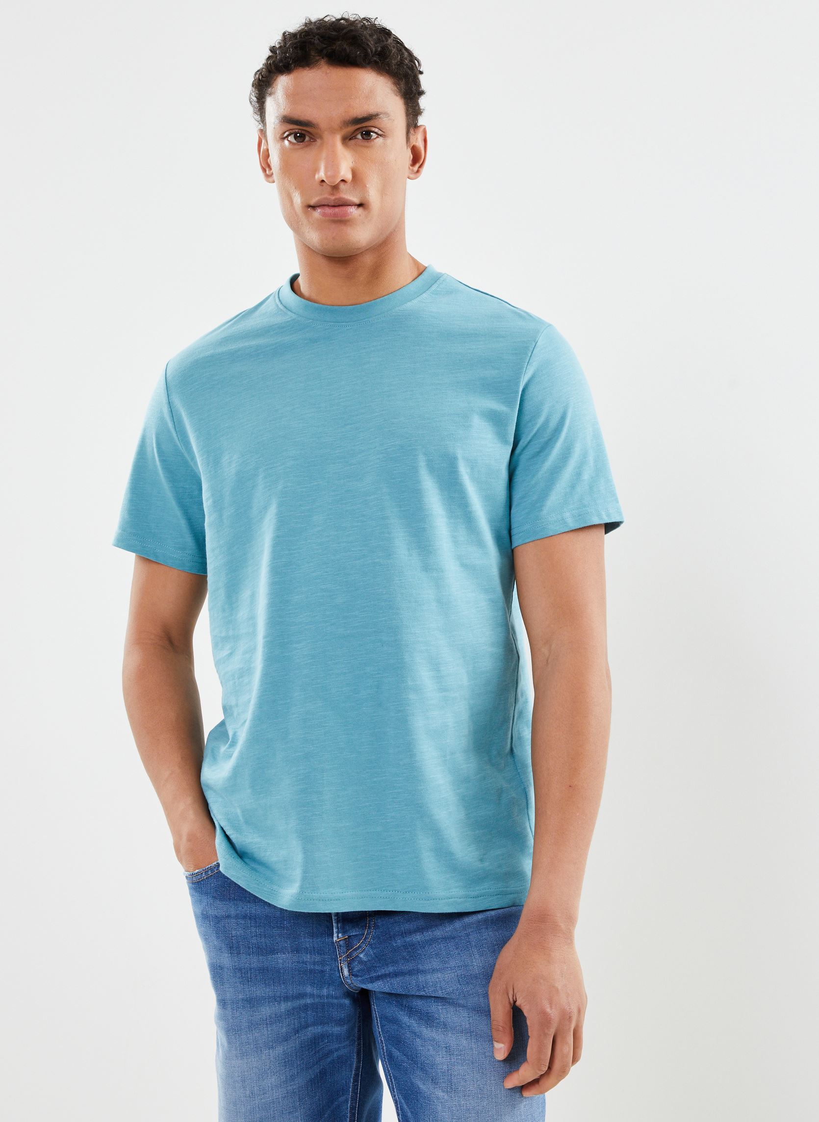 Tee-shirts manches courtes CJULIEN homme bleu Marvin&Co Tee-shirts manches courtes CJULIEN homme bleu BRITTANY BLUE