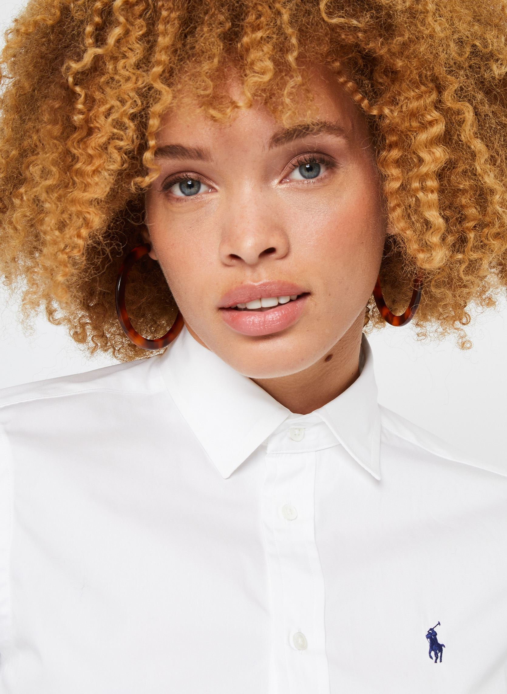 Langarm-Hemden Chemise en coton popeline damen weiß Polo Ralph Lauren Langarm-Hemden Chemise en coton popeline damen weiß WHITE