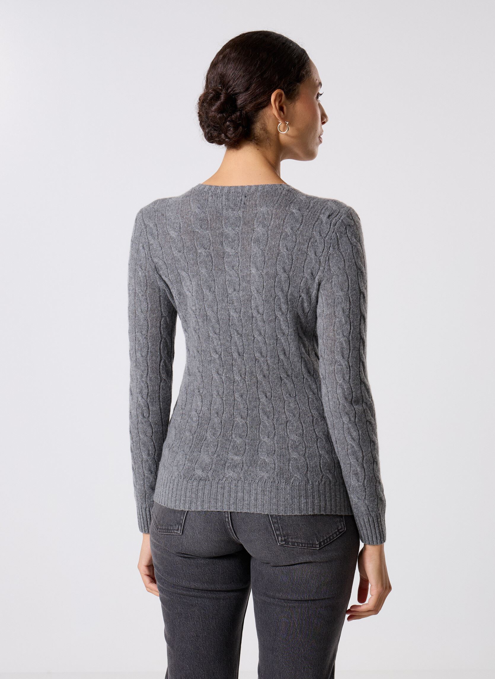 Pulls Pull torsadé à col rond en coton 2119718 femme gris Polo Ralph Lauren Pulls Pull torsadé à col rond en coton 2119718 femme gris FLANNEL GREY HEATHER