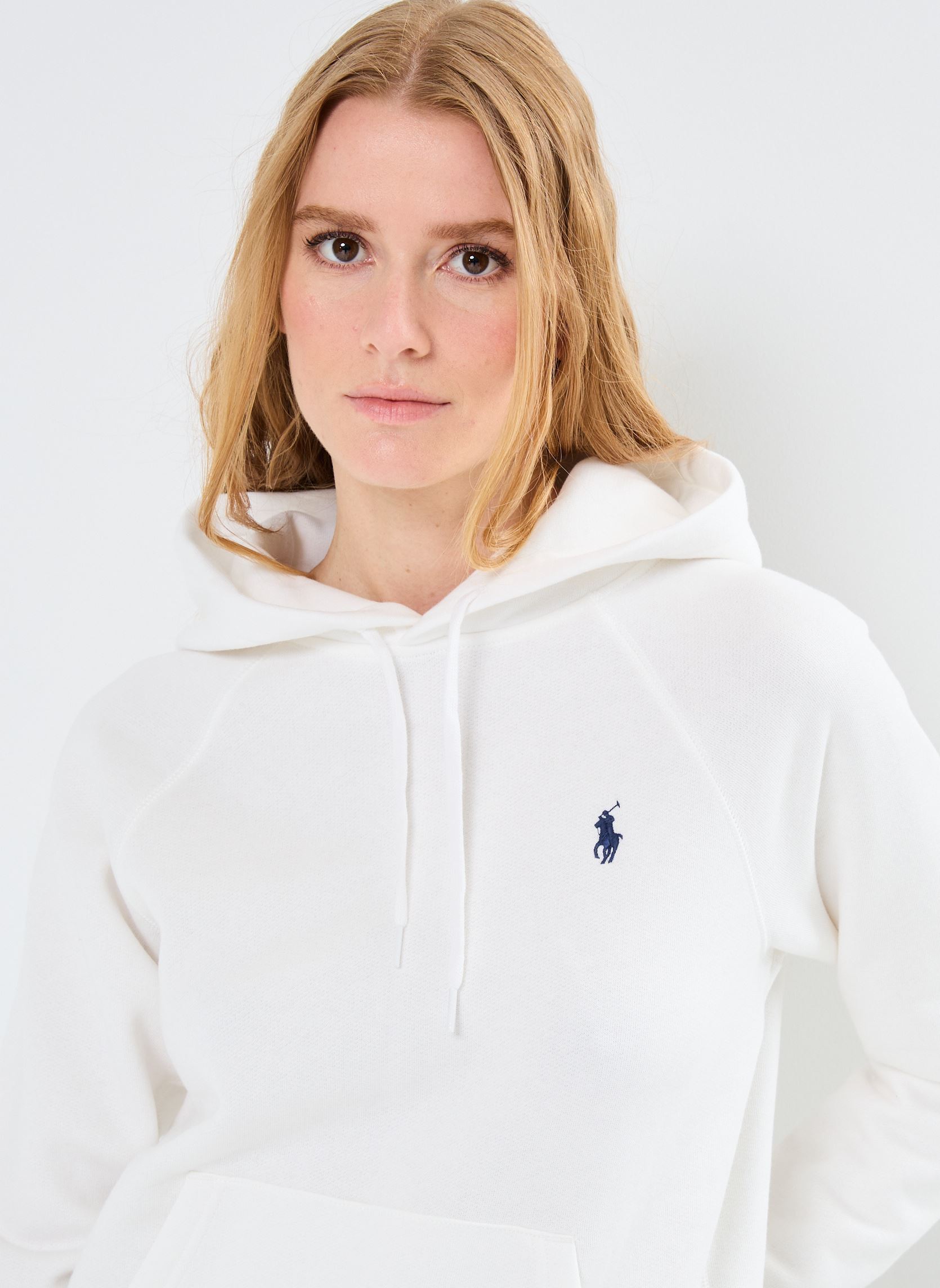 Hoodies Prl Shrknhd-Long Sleeve-Sweatshirt 21194 dames wit Polo Ralph Lauren Hoodies Prl Shrknhd-Long Sleeve-Sweatshirt 21194 dames wit WHITE