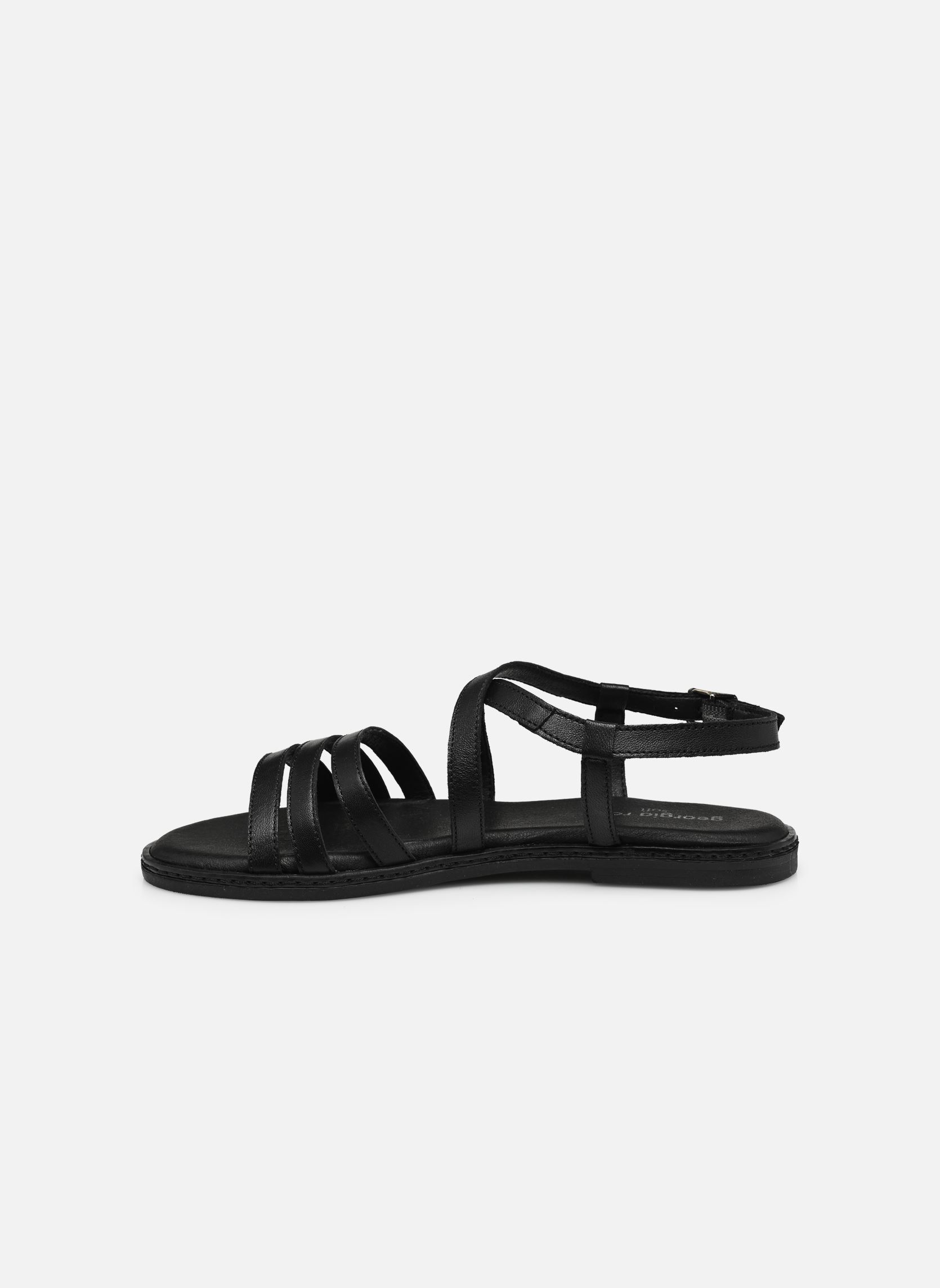 Flache Sandalen Ria - sandales damen schwarz Georgia Rose Soft Flache Sandalen Ria - sandales damen schwarz Noir