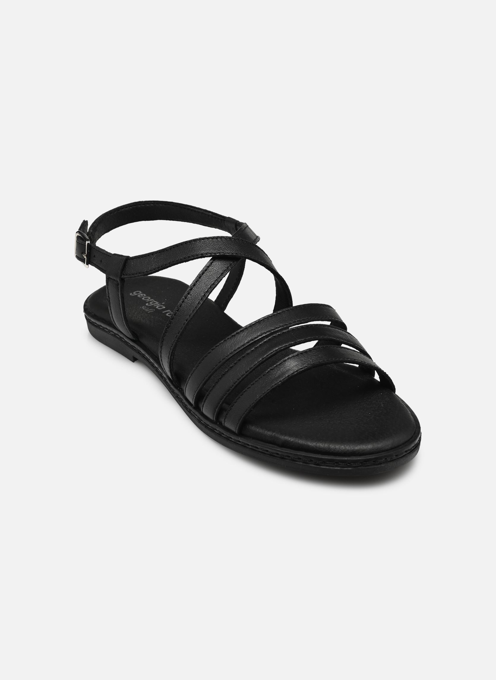 Flache Sandalen Ria - sandales damen schwarz Georgia Rose Soft Flache Sandalen Ria - sandales damen schwarz Noir