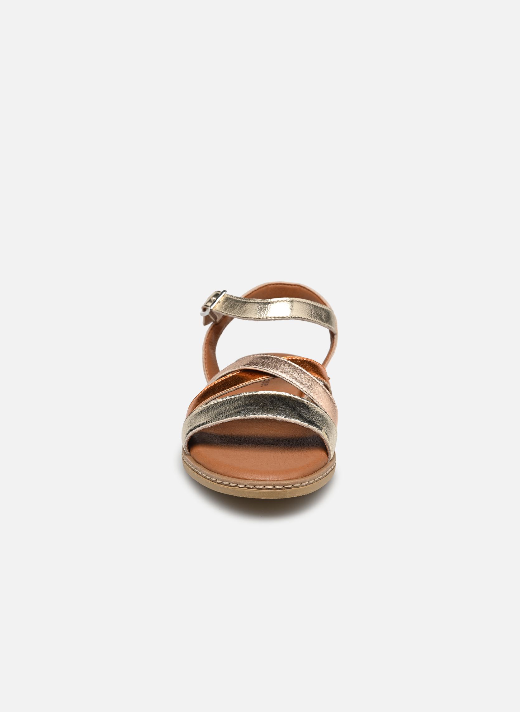 Sandalias planas Roulia - sandales mujer multicolor Georgia Rose Soft Sandalias planas Roulia - sandales mujer multicolor Or et bronze