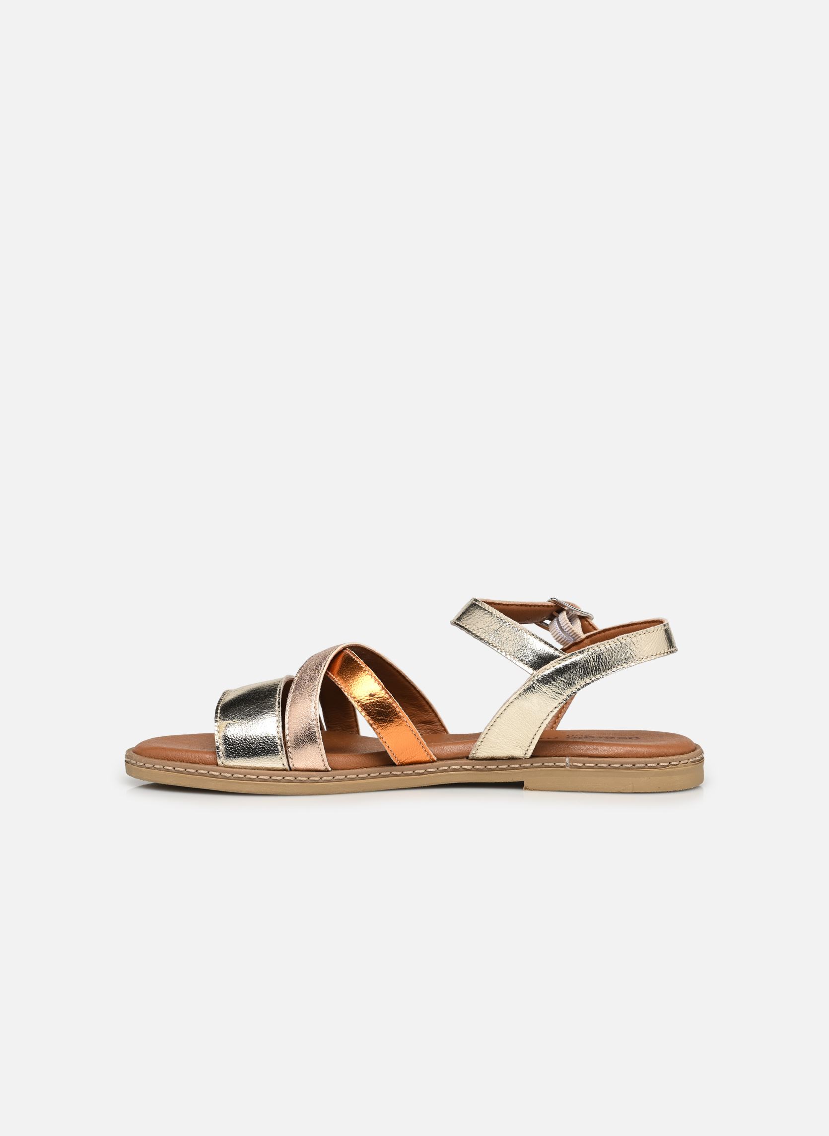 Sandalias planas Roulia - sandales mujer multicolor Georgia Rose Soft Sandalias planas Roulia - sandales mujer multicolor Or et bronze