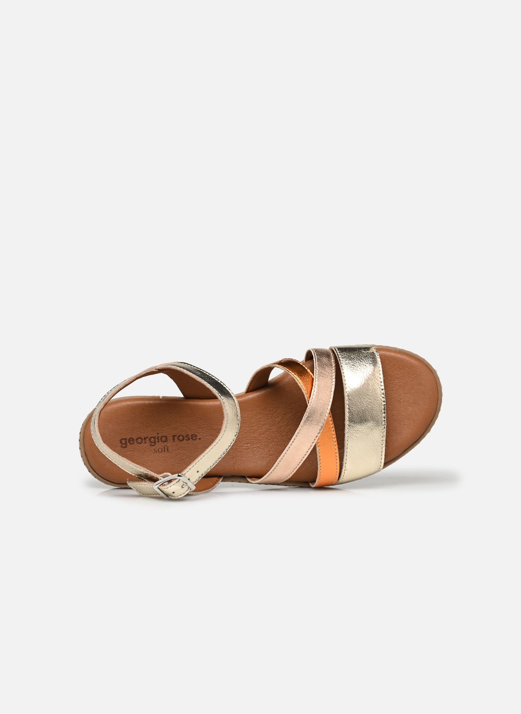 Sandalias planas Roulia - sandales mujer multicolor Georgia Rose Soft Sandalias planas Roulia - sandales mujer multicolor Or et bronze