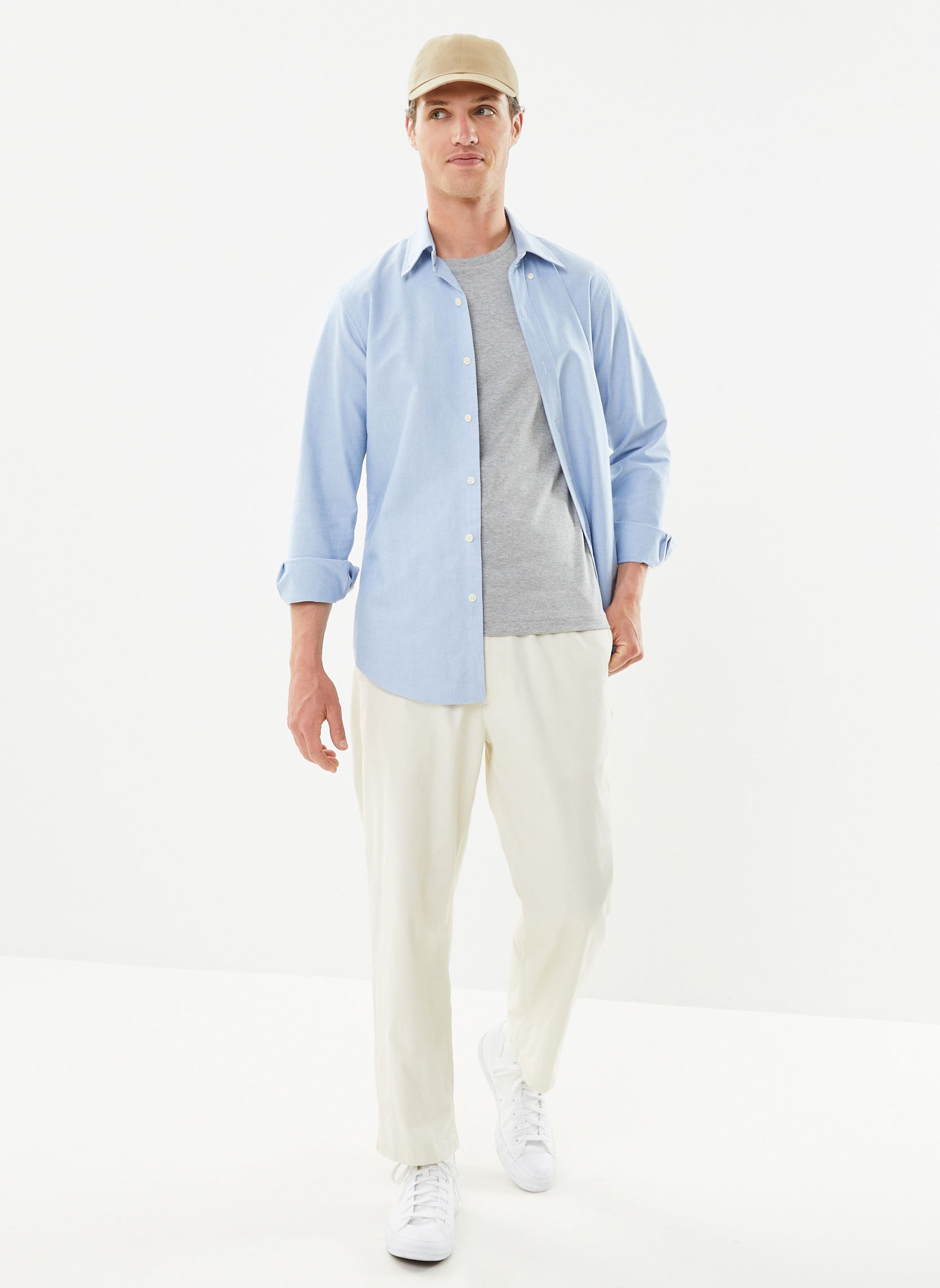 Chemises Chemise Oxford ajustée 710792041 homme bleu Polo Ralph Lauren Chemises Chemise Oxford ajustée 710792041 homme bleu BLUE