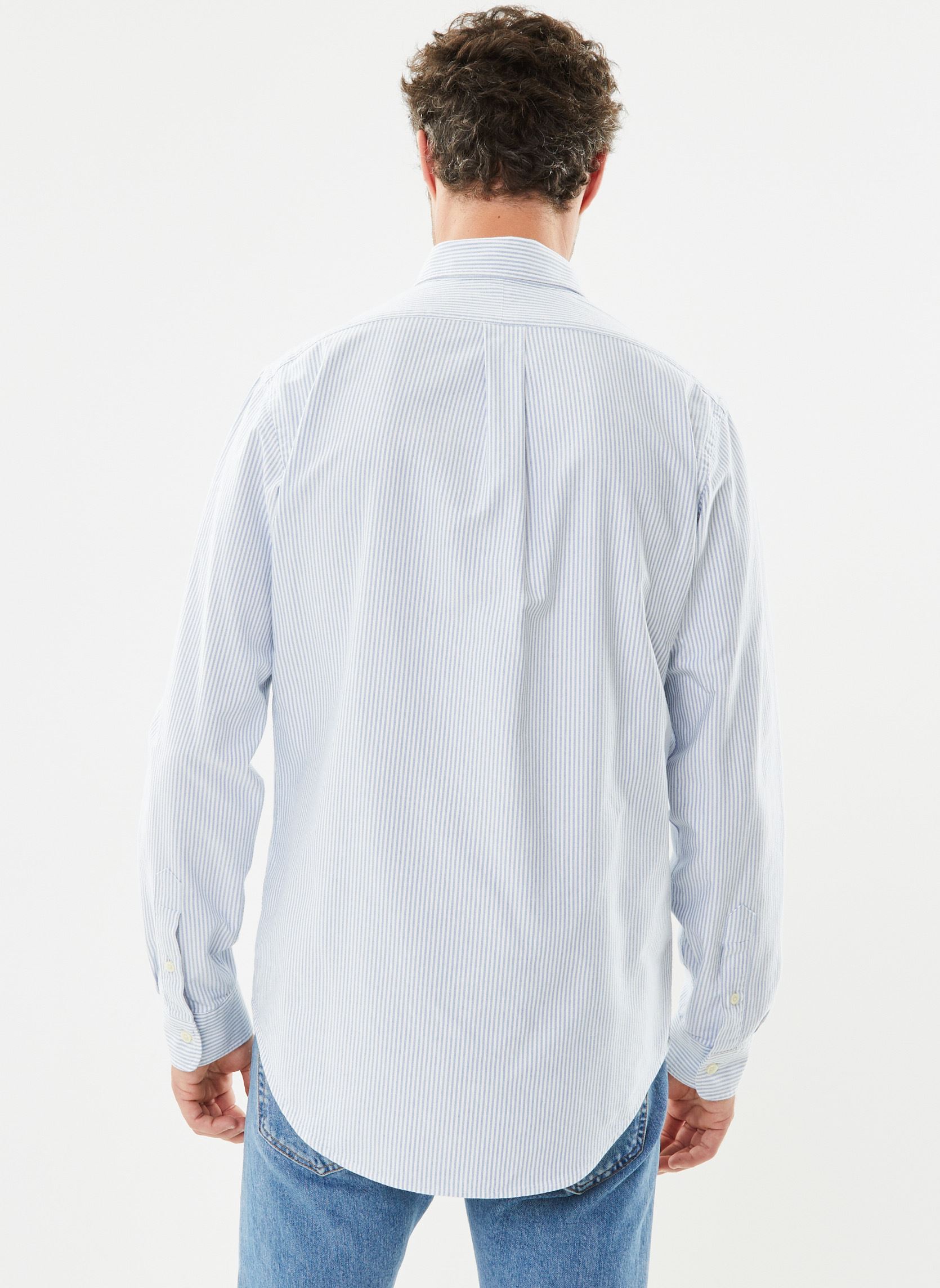 Chemises Chemise Oxford ajustée 710792041 homme bleu Polo Ralph Lauren Chemises Chemise Oxford ajustée 710792041 homme bleu BLUEWHITE STRIPE