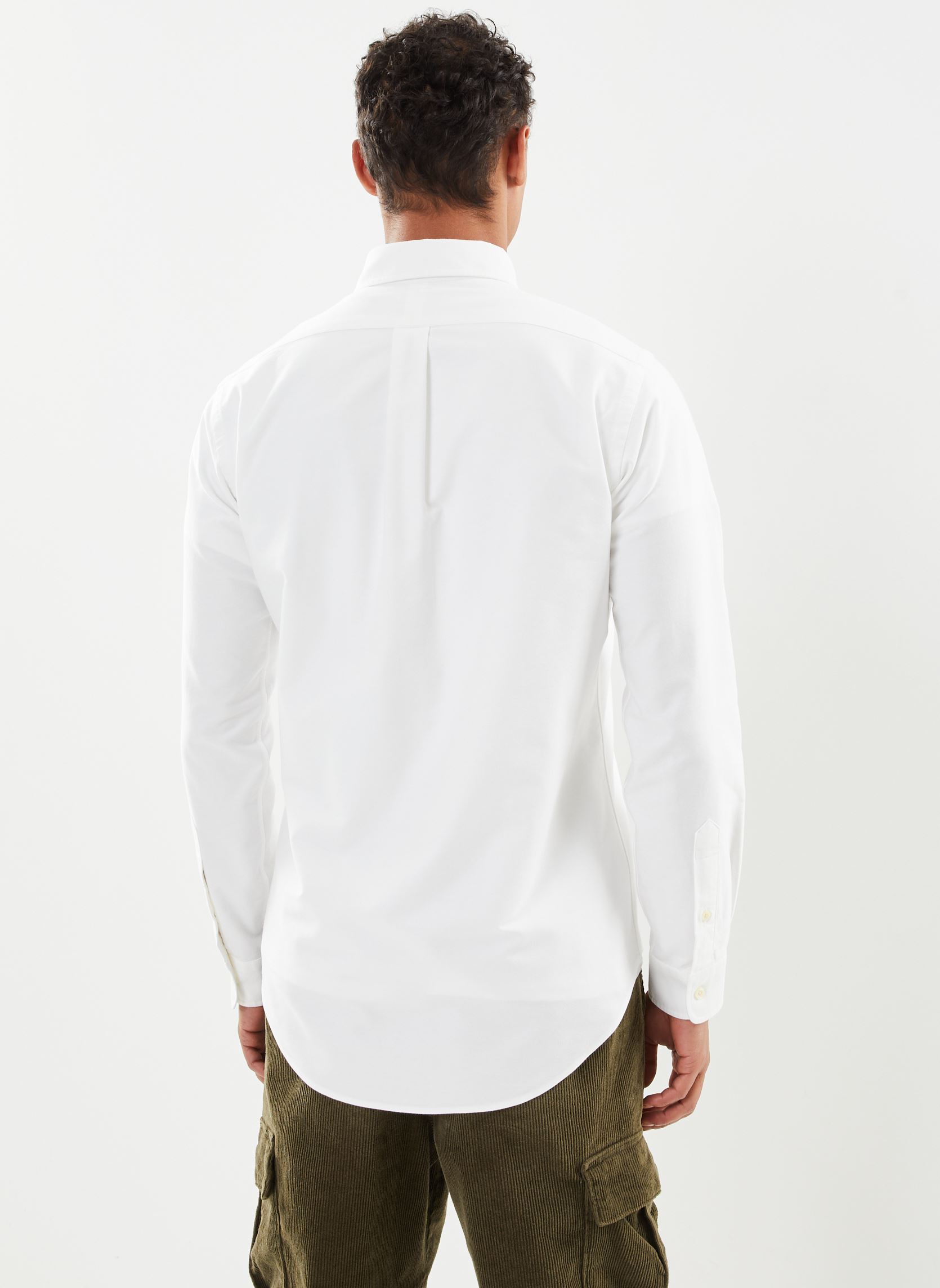 Chemises Chemise Oxford ajustée 710792041 homme blanc Polo Ralph Lauren Chemises Chemise Oxford ajustée 710792041 homme blanc WHITE