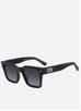 Lunettes De Soleil Dsquared2 D2 0096/S - Monture Noire Acétate Carrée - UV400 - Neuf Avec étiquettes