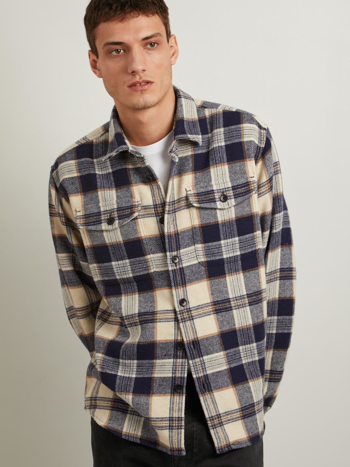 Chaquetas SLHMASON-PABLO CHECK OVERSHIRT hombre multicolor Selected Homme Chaquetas SLHMASON-PABLO CHECK OVERSHIRT hombre multicolor PURE CASHMERE