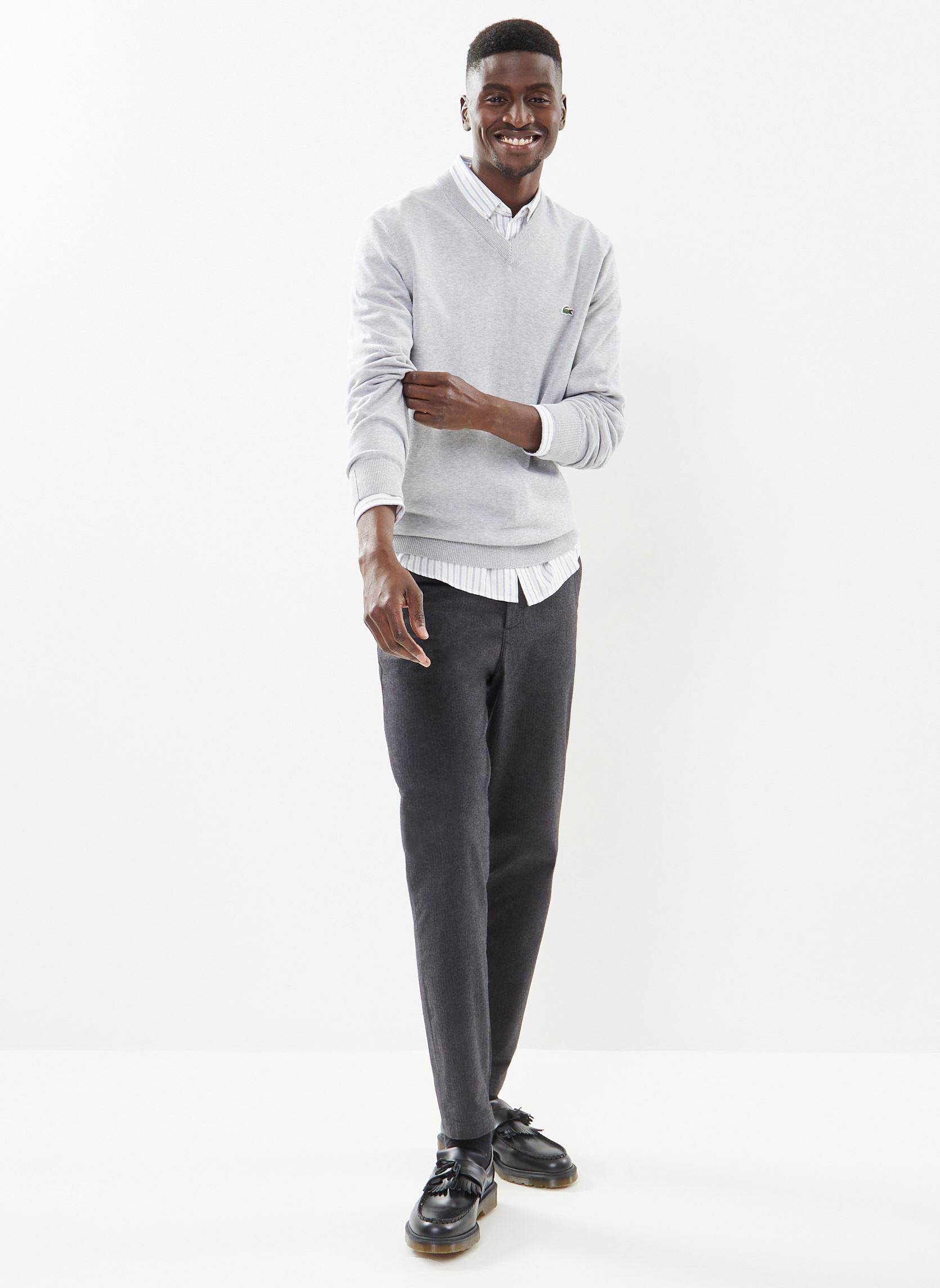 Pantalons de costume SLHSLIMTAPE-MILES 172 BRUSHED PANTS W N homme gris Selected Homme Pantalons de costume SLHSLIMTAPE-MILES 172 BRUSHED PANTS W N homme gris DARK GREY HERRINGBONE