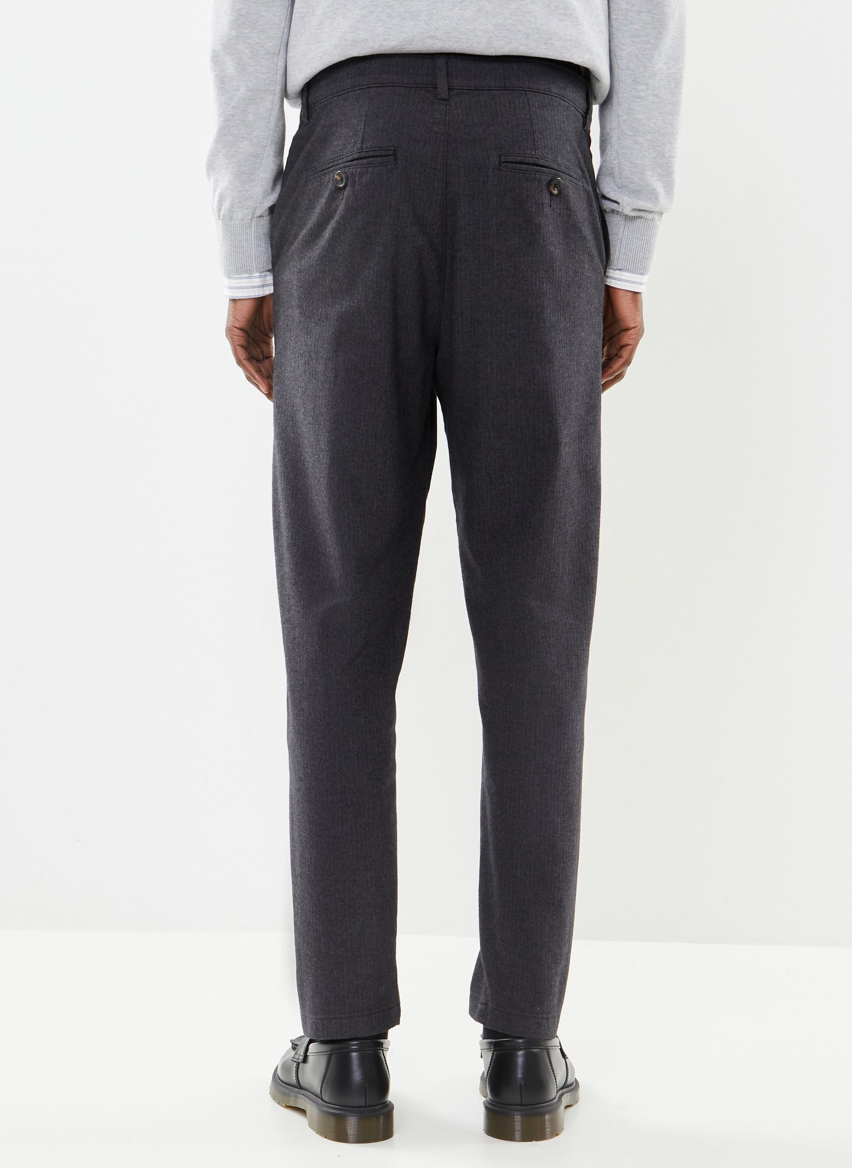 Pantalons de costume SLHSLIMTAPE-MILES 172 BRUSHED PANTS W N homme gris Selected Homme Pantalons de costume SLHSLIMTAPE-MILES 172 BRUSHED PANTS W N homme gris DARK GREY HERRINGBONE