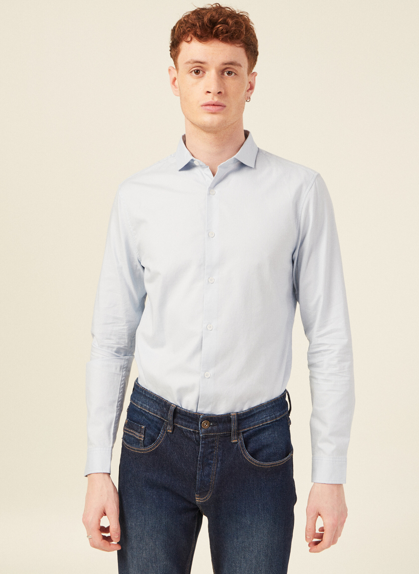 Chemises WHITECOLIT3H homme bleu Bonobo Chemises WHITECOLIT3H homme bleu Bleu clair