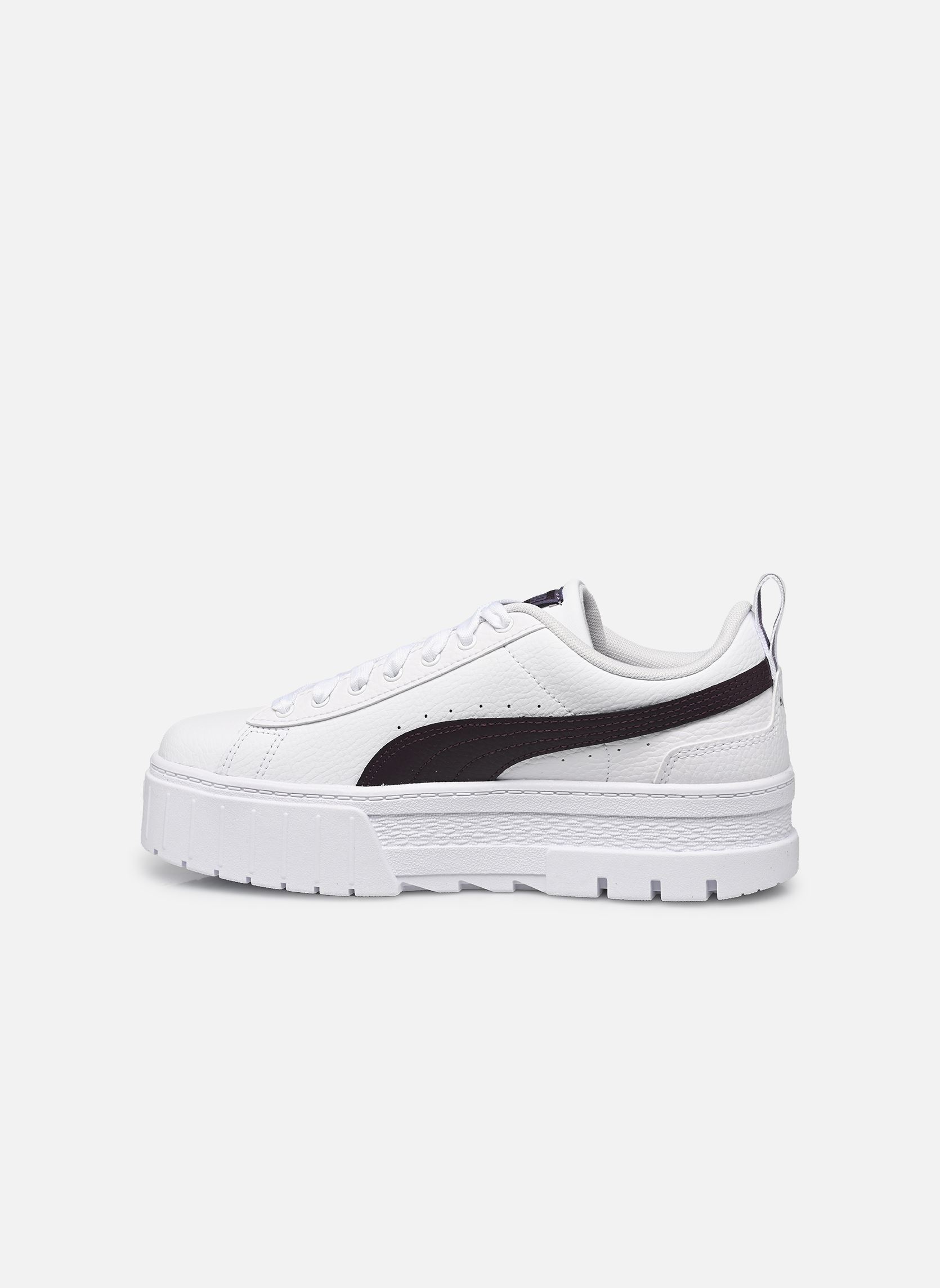 Sneakers Mayze Lth Jr meisjes wit Puma Sneakers Mayze Lth Jr meisjes wit PUMA WHITE-MIDNIGHT PLUM
