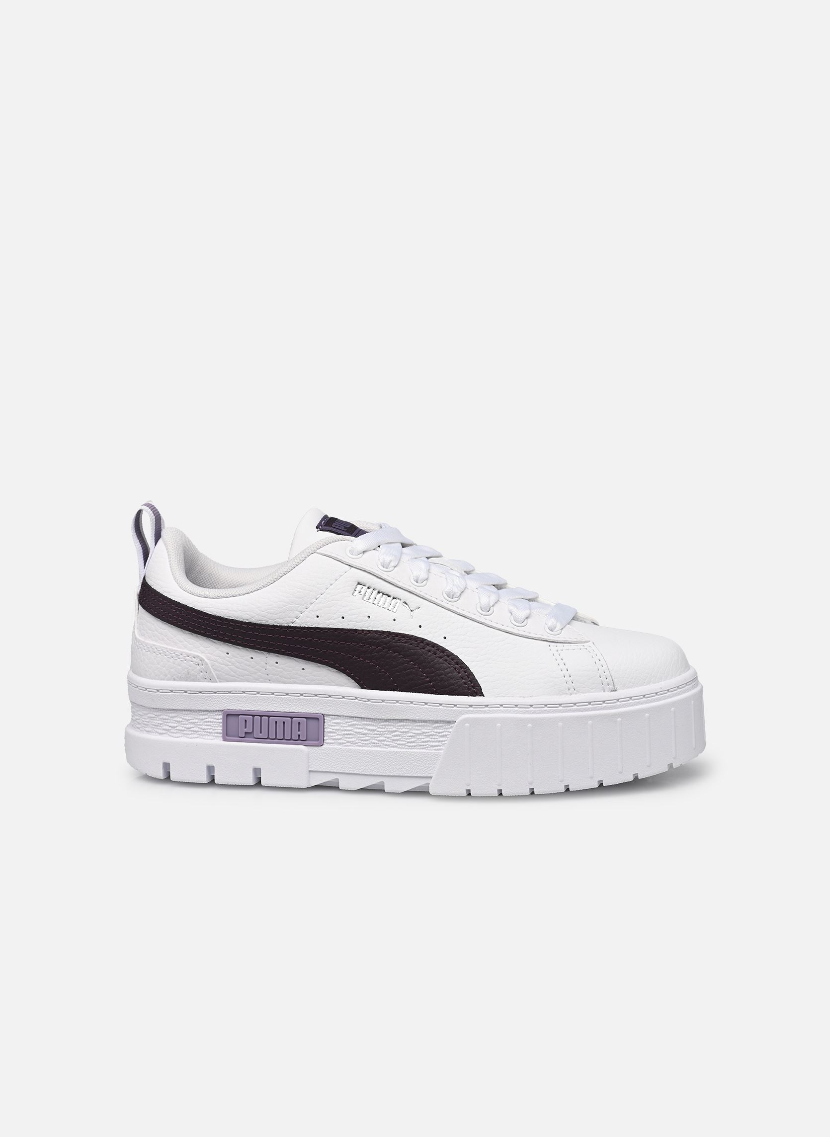 Sneakers Mayze Lth Jr meisjes wit Puma Sneakers Mayze Lth Jr meisjes wit PUMA WHITE-MIDNIGHT PLUM
