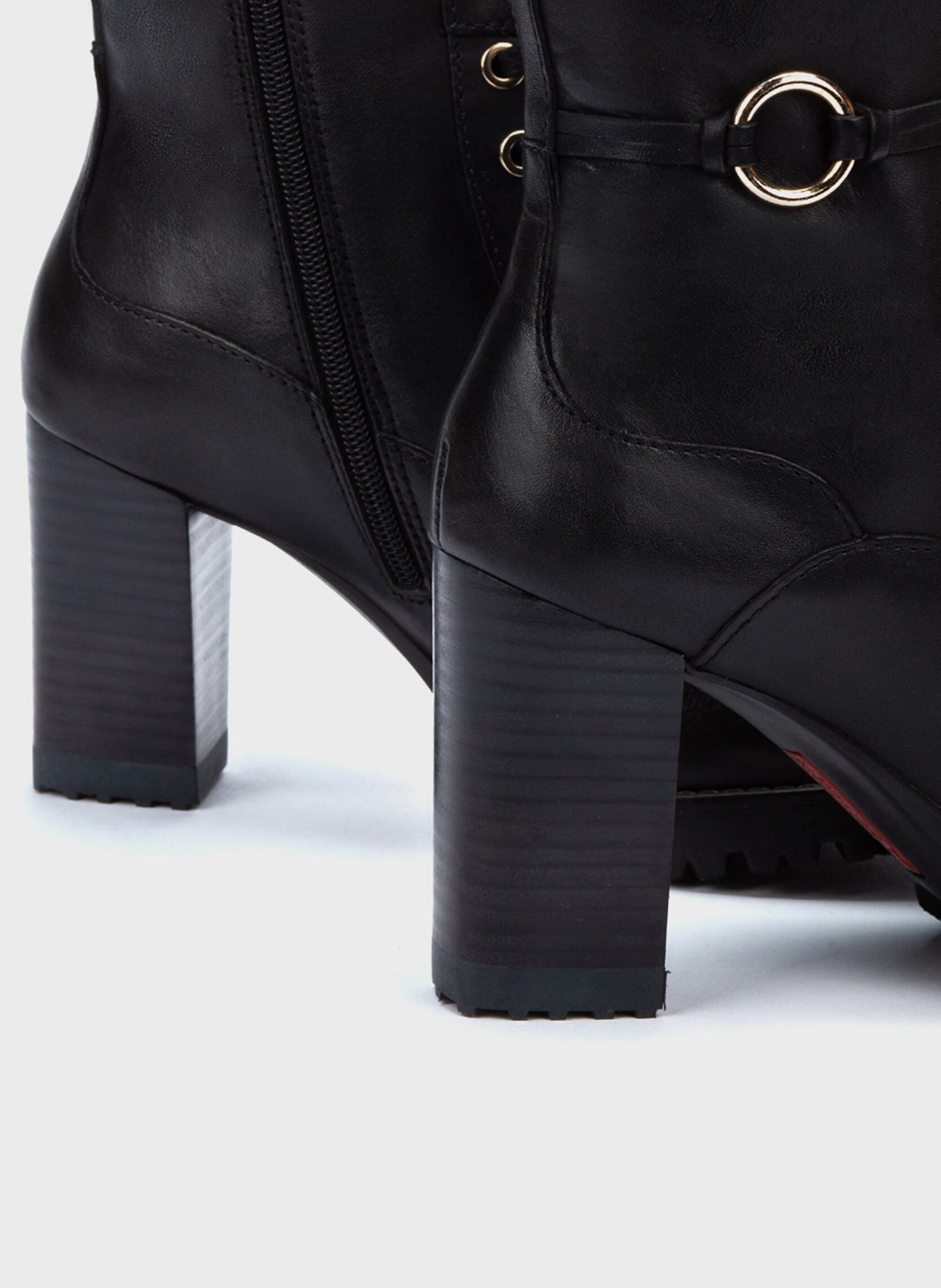 Bottes à Talon Pikolinos Pointure 36 - Cuir Noir, Occasion Portée | Style Escarpin Ouvert