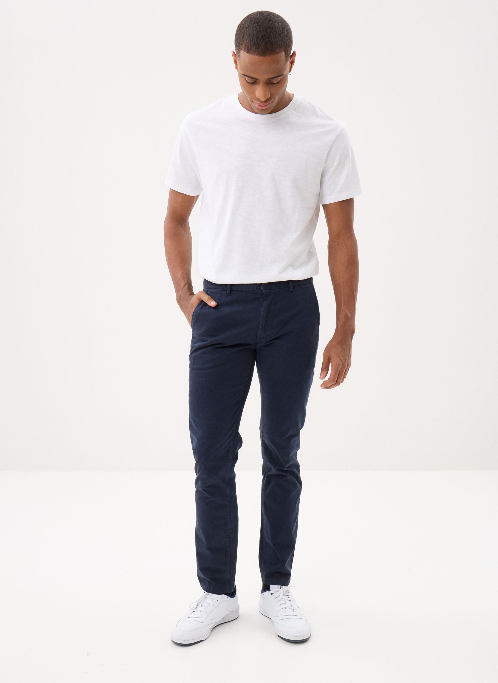 Pantalons chino Chino_slim homme bleu BOSS Pantalons chino Chino_slim homme bleu 404-DARK BLUE
