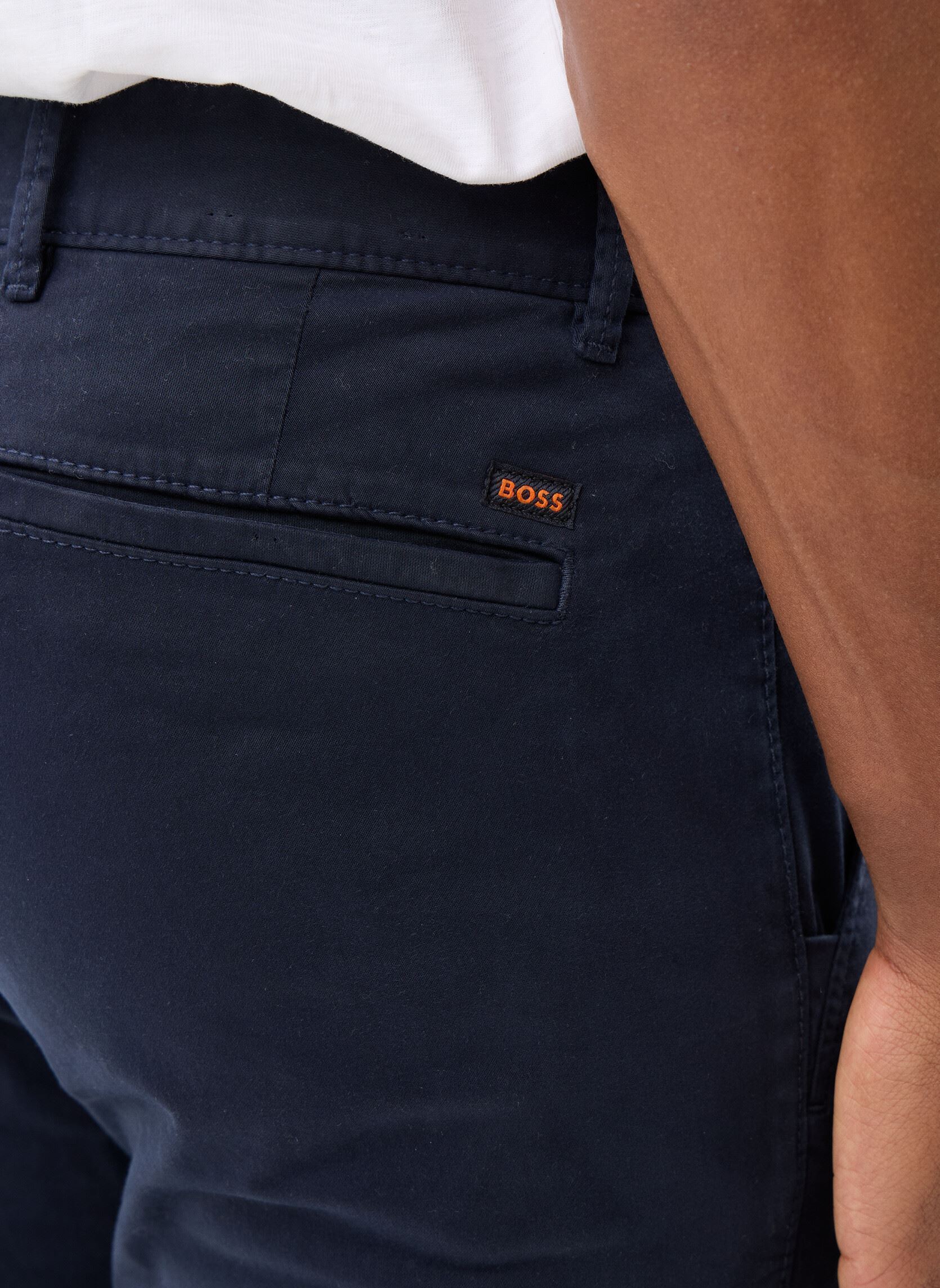 Pantalons chino Chino_slim homme bleu BOSS Pantalons chino Chino_slim homme bleu 404-DARK BLUE