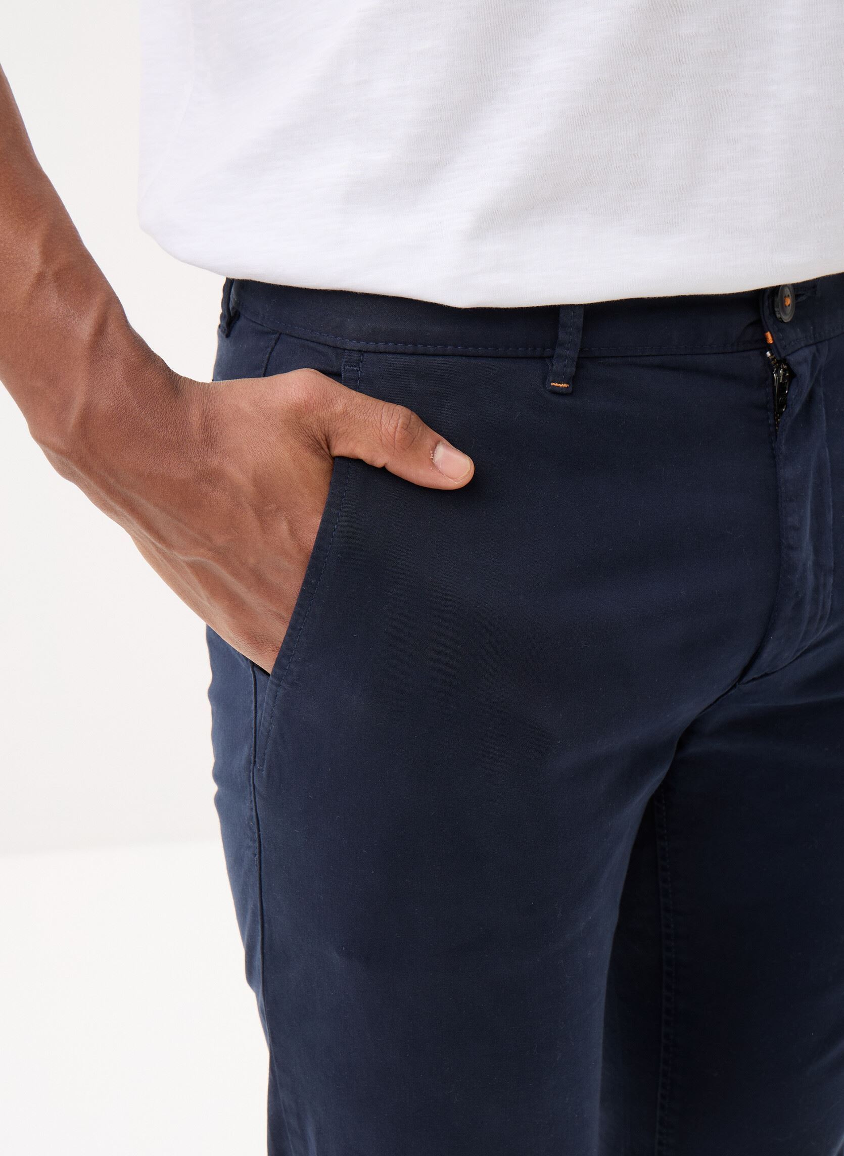 Pantalons chino Chino_slim homme bleu BOSS Pantalons chino Chino_slim homme bleu 404-DARK BLUE