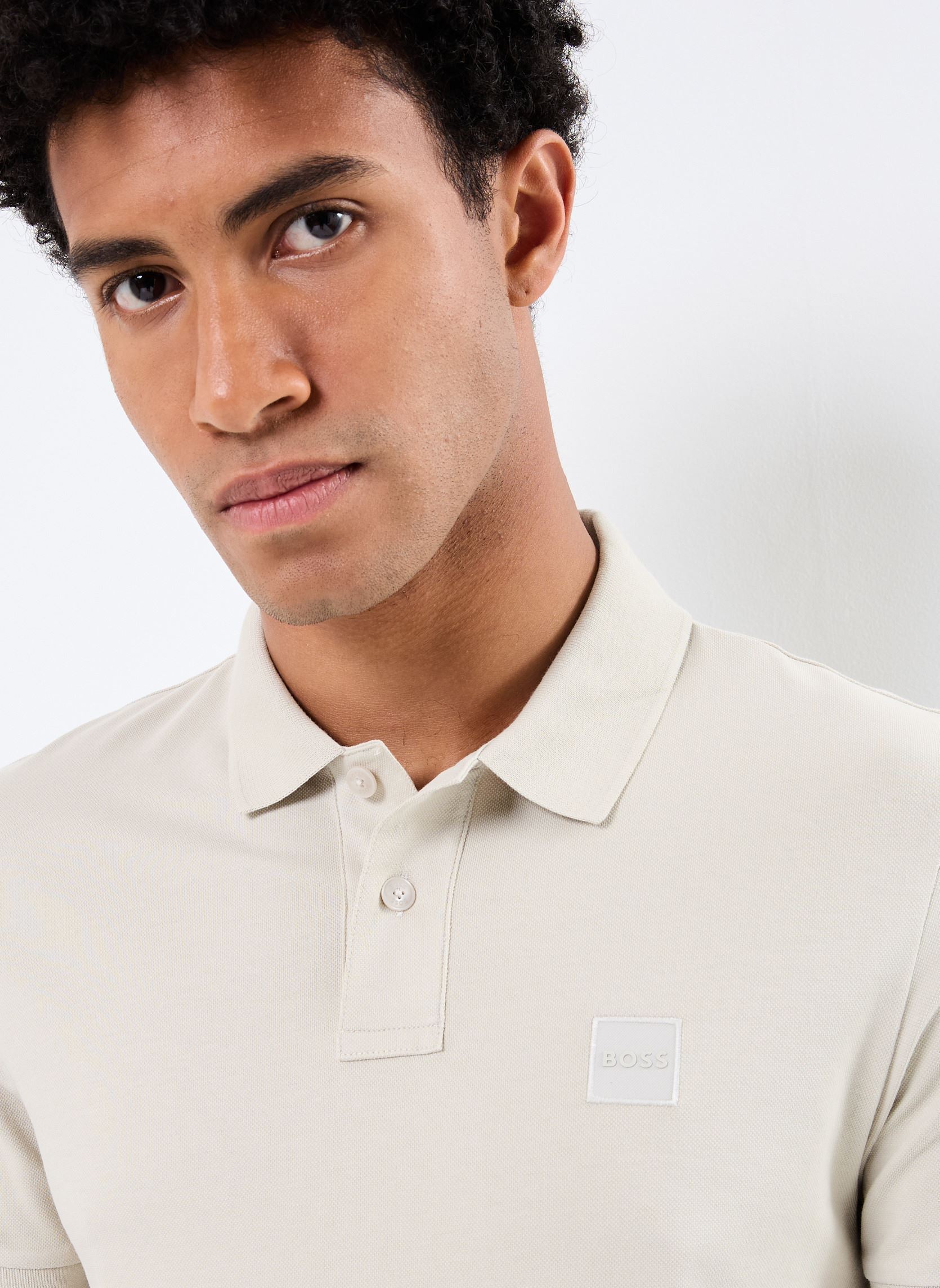 Korte mouwen polo's Passenger 50507803 heren beige BOSS Korte mouwen polo's Passenger 50507803 heren beige 271-LIGHT BEIGE