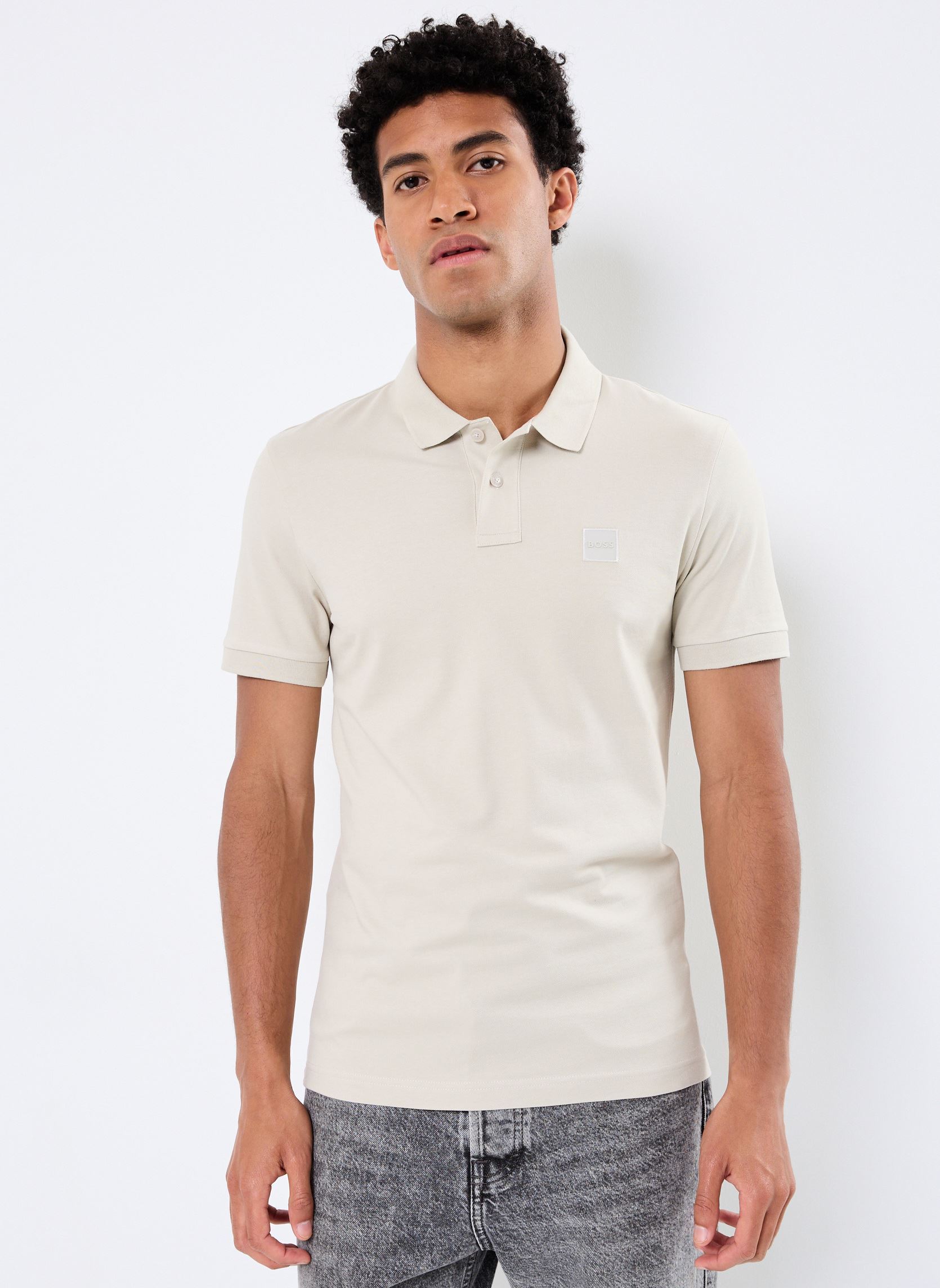 Korte mouwen polo's Passenger 50507803 heren beige BOSS Korte mouwen polo's Passenger 50507803 heren beige 271-LIGHT BEIGE