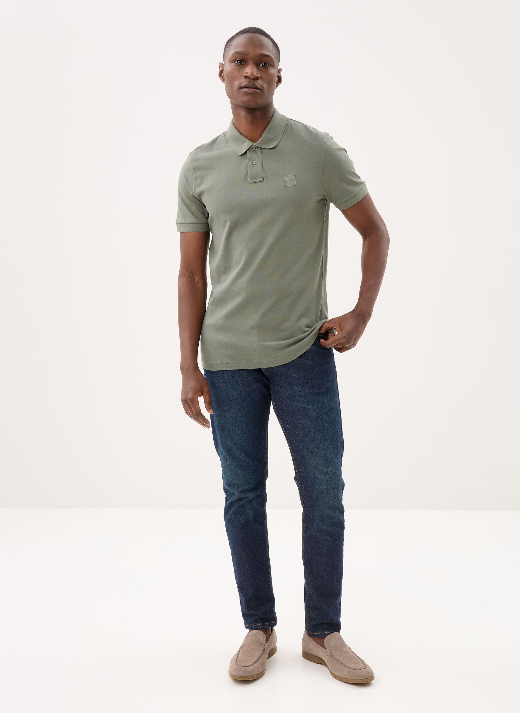 Polos manches courtes Passenger 50507803 homme gris BOSS Polos manches courtes Passenger 50507803 homme gris 076-OPEN GREY
