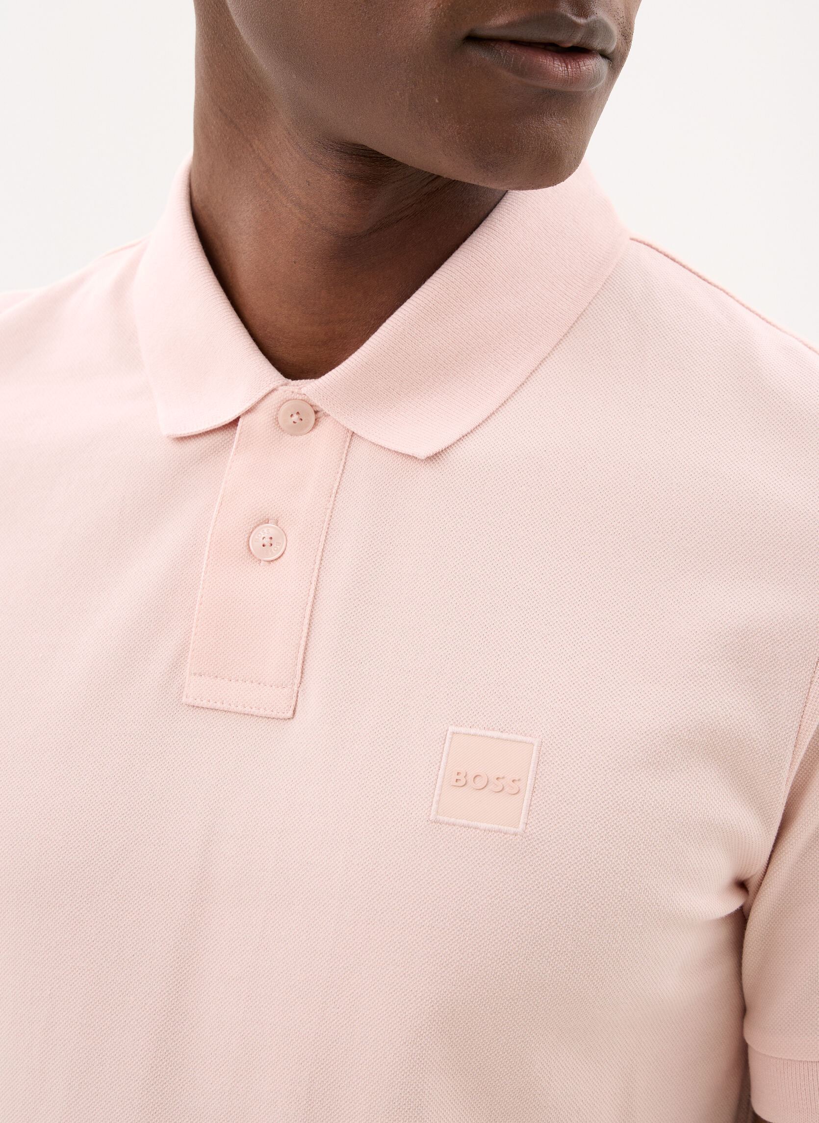 Korte mouwen polo's Passenger 50507803 heren roze BOSS Korte mouwen polo's Passenger 50507803 heren roze 690-Open Pink