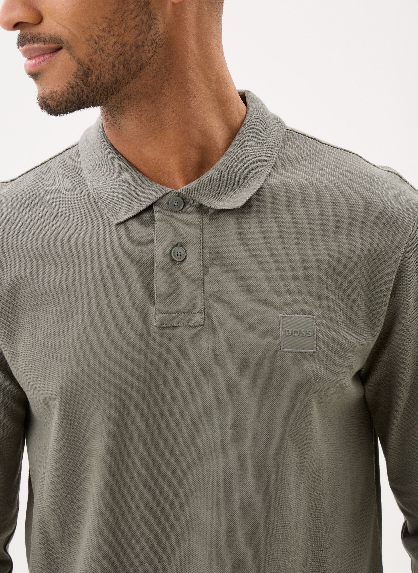 Korte mouwen polo's Passerby heren groen BOSS Korte mouwen polo's Passerby heren groen 076-Open Grey