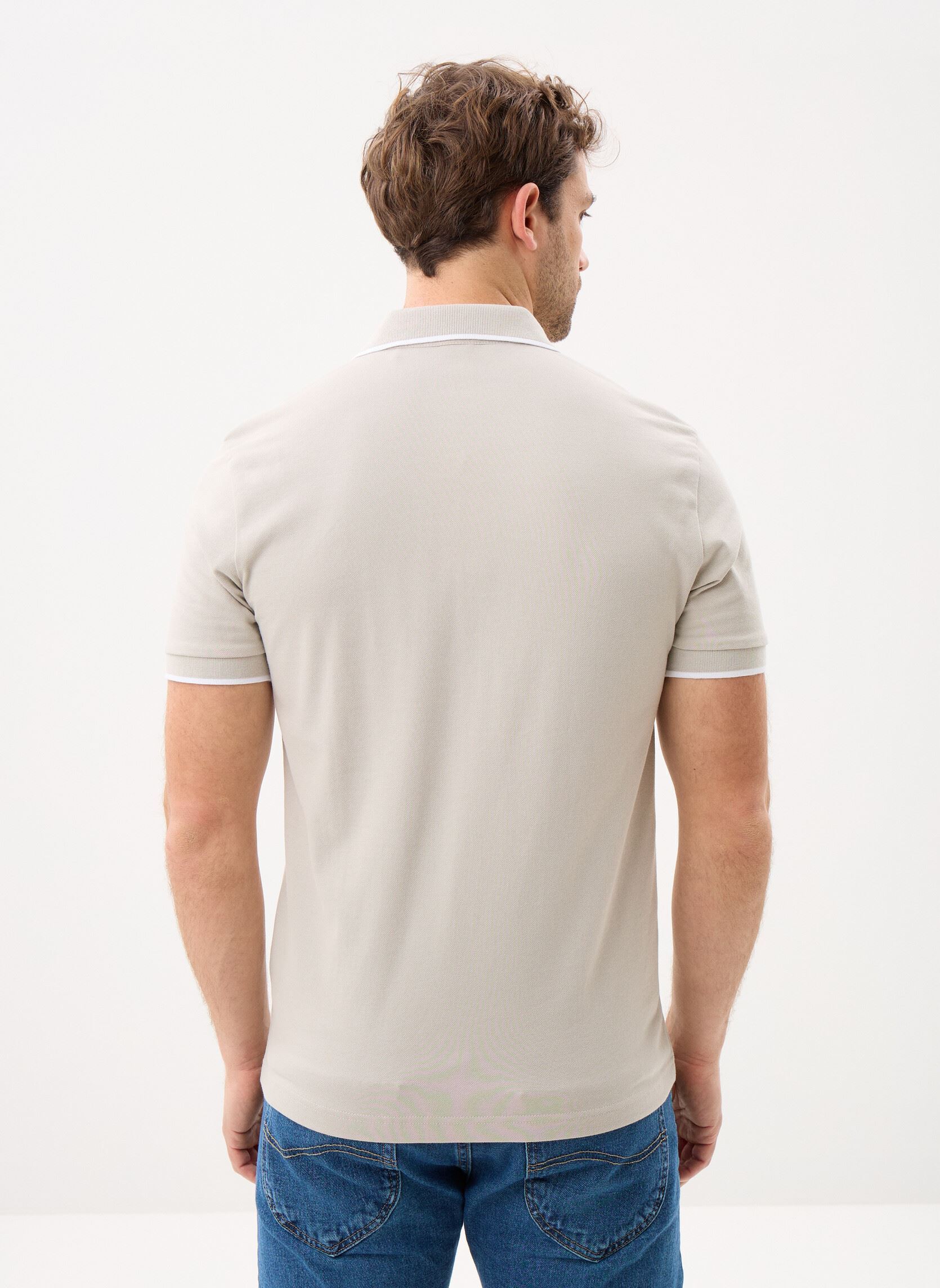 Korte mouwen polo's Passertip heren grijs BOSS Korte mouwen polo's Passertip heren grijs 070-Open Grey