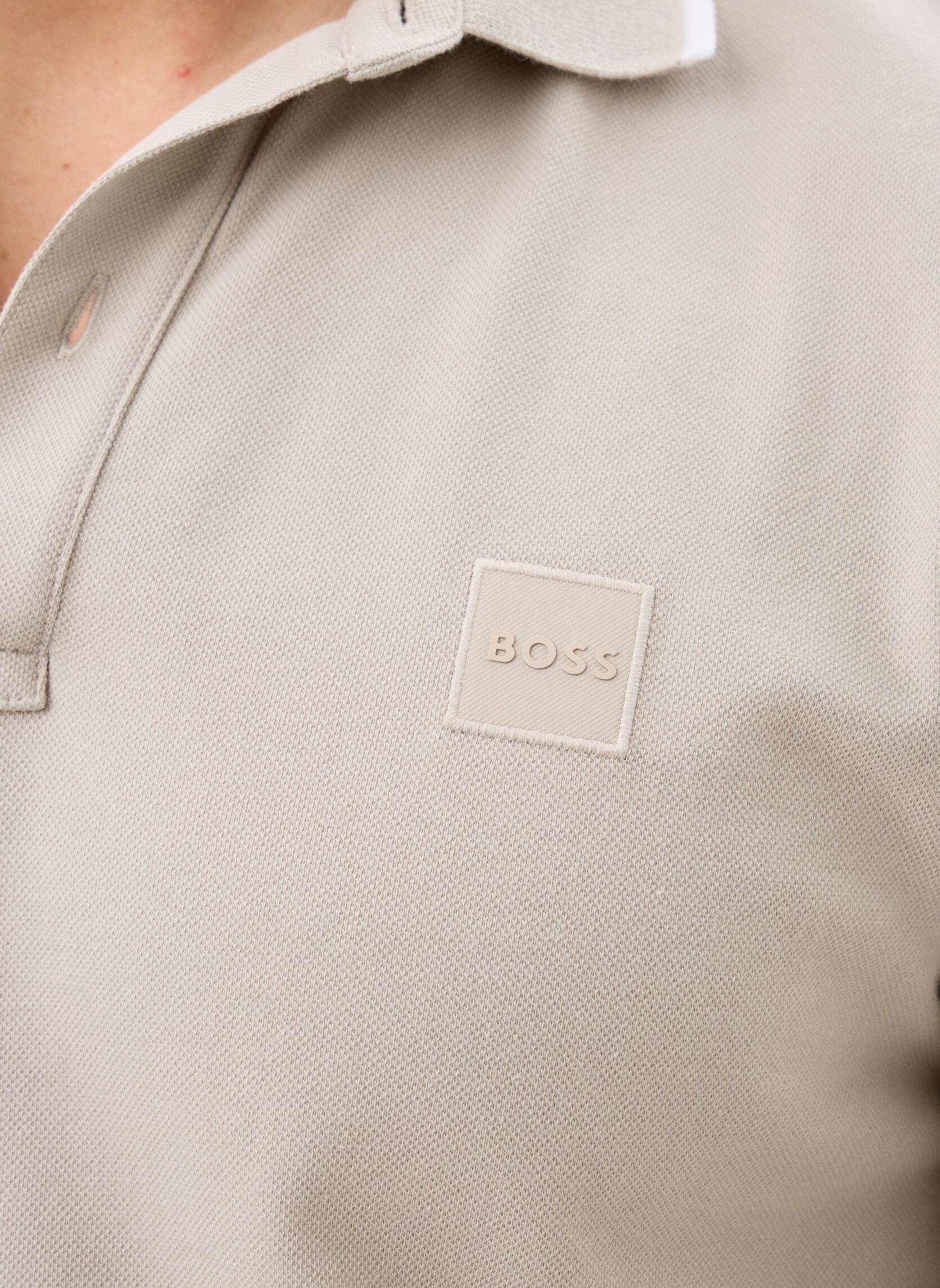 Korte mouwen polo's Passertip heren grijs BOSS Korte mouwen polo's Passertip heren grijs 070-Open Grey