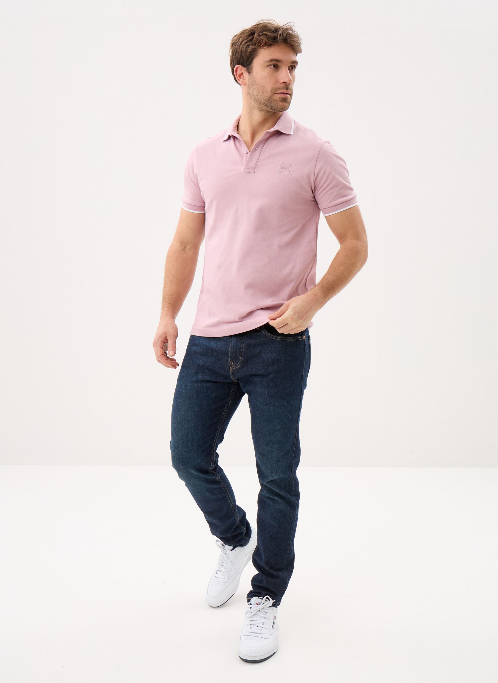Korte mouwen polo's Passertip heren paars BOSS Korte mouwen polo's Passertip heren paars 539-Light/Pastel Purple