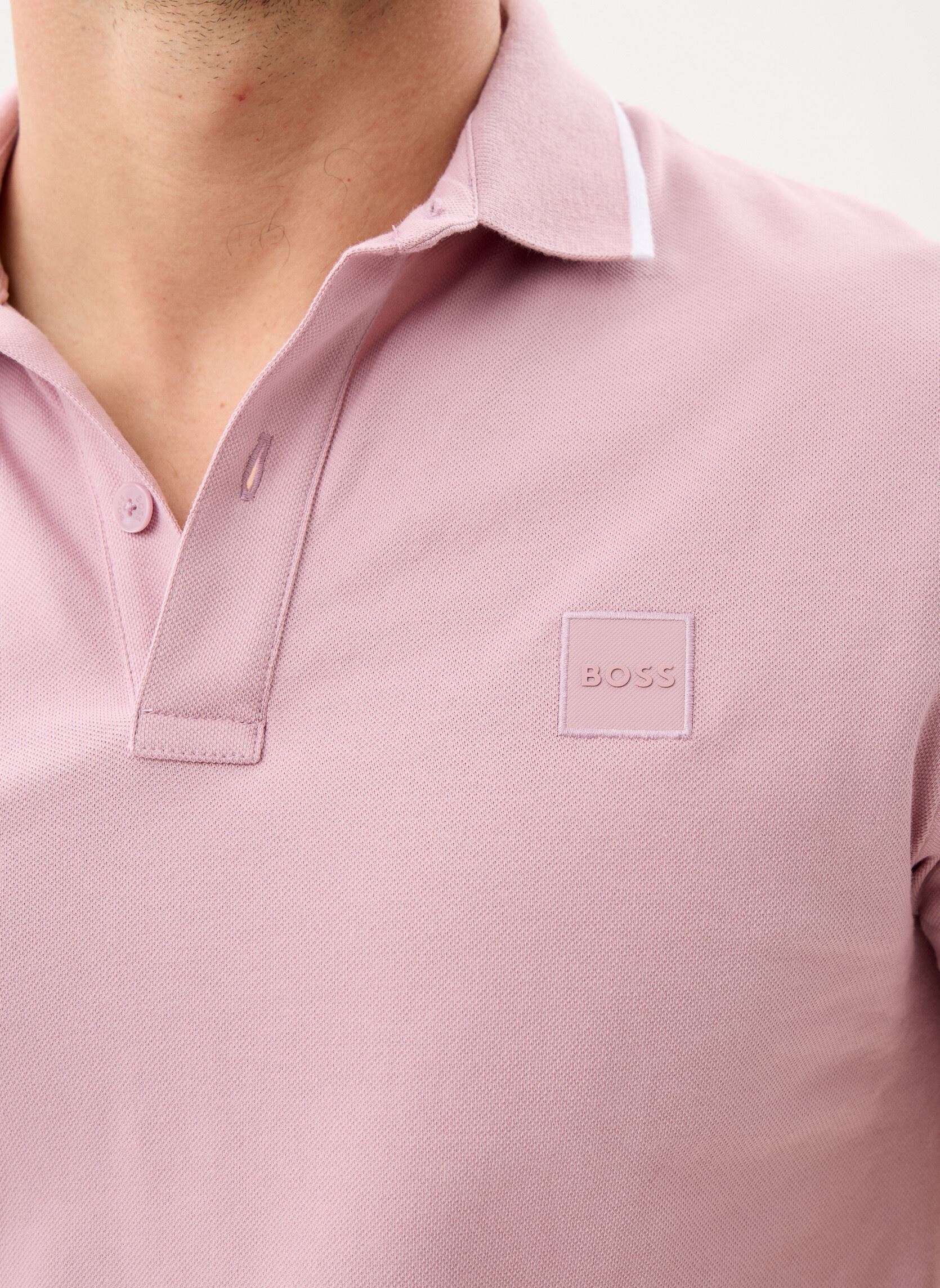 Korte mouwen polo's Passertip heren paars BOSS Korte mouwen polo's Passertip heren paars 539-Light/Pastel Purple