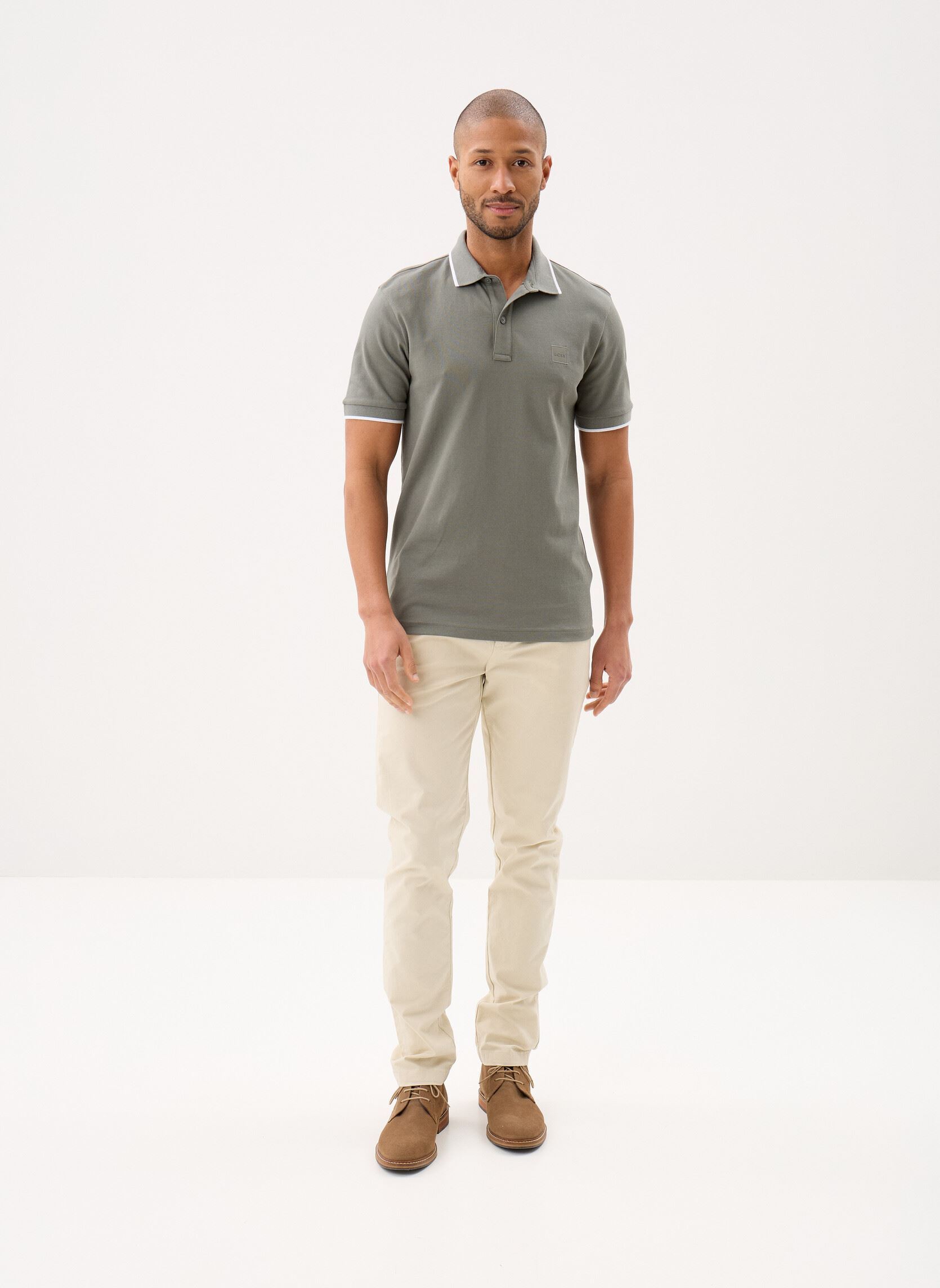Kurzarm-Poloshirts Passertip herren grün BOSS Kurzarm-Poloshirts Passertip herren grün 076-Open Grey