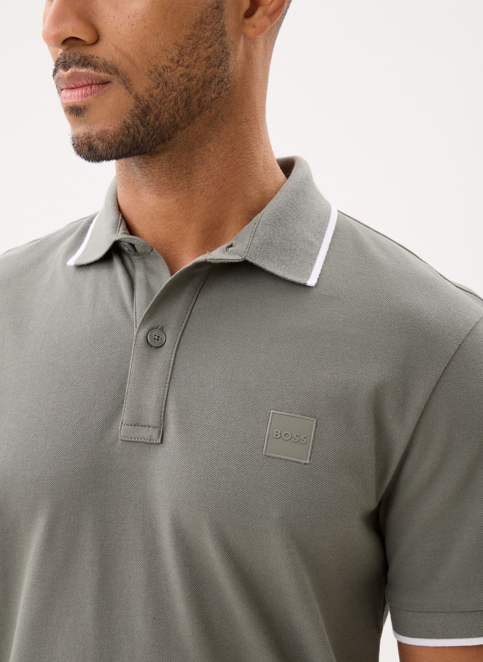 Kurzarm-Poloshirts Passertip herren grün BOSS Kurzarm-Poloshirts Passertip herren grün 076-Open Grey
