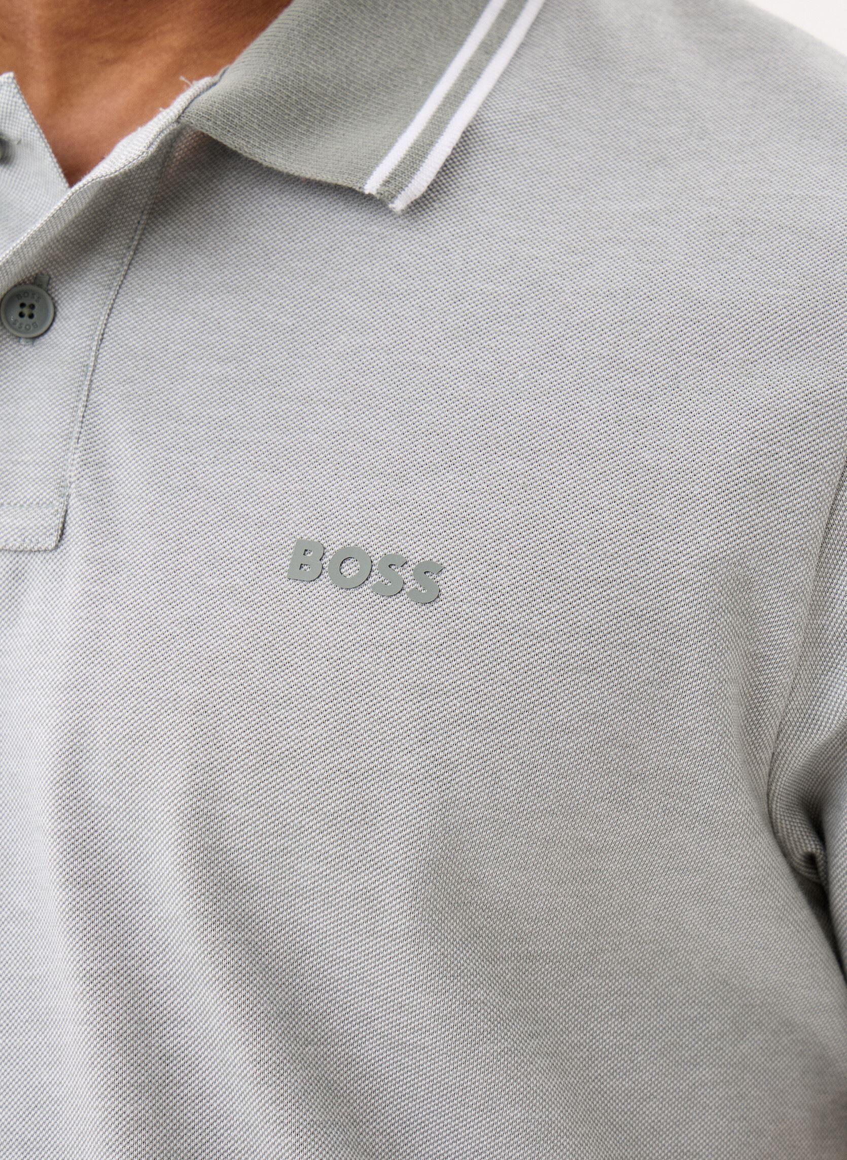 Polos manches courtes PeoxfordNew homme vert BOSS Polos manches courtes PeoxfordNew homme vert 076-Open Grey