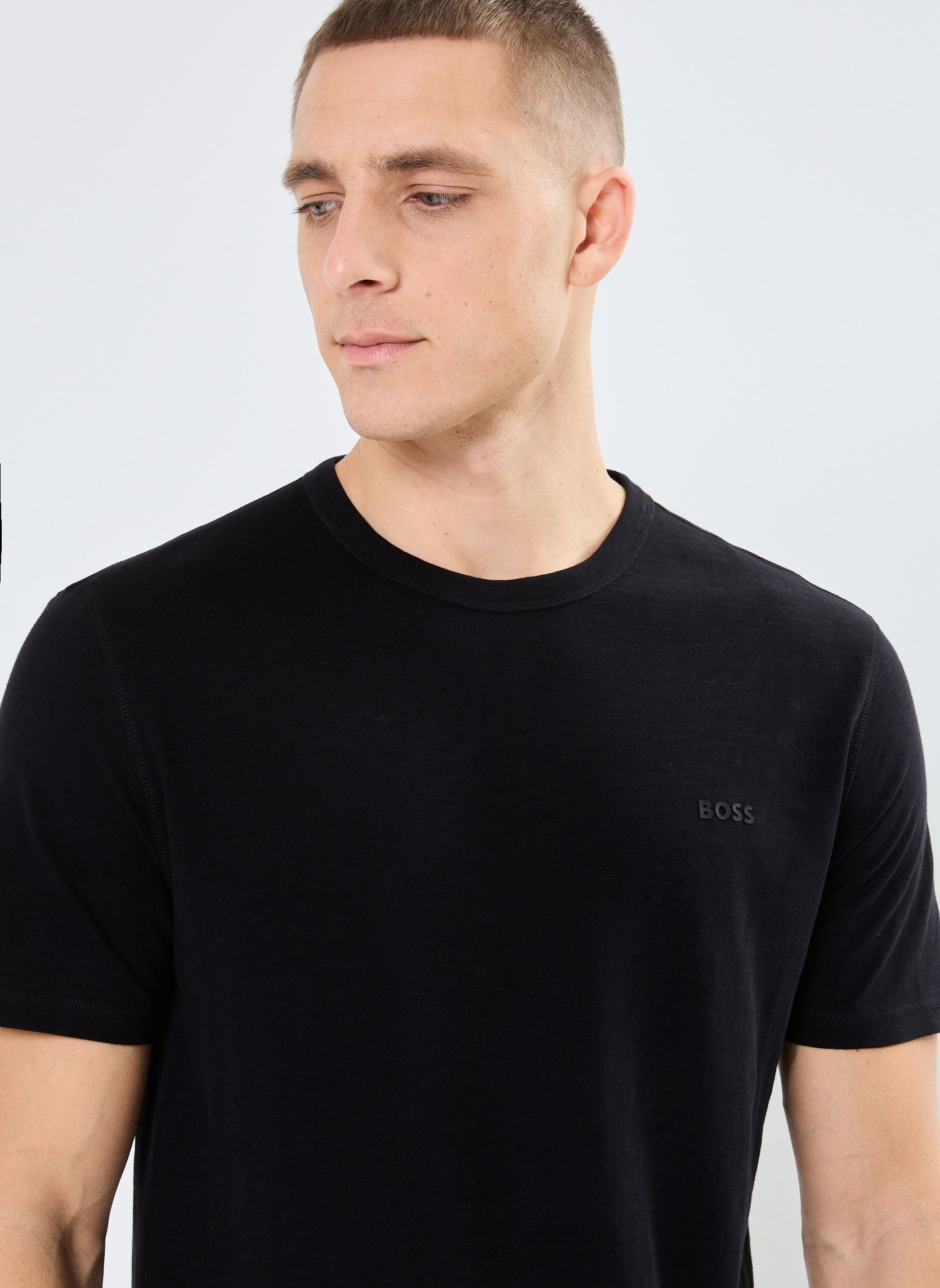 Tee-shirts Tegood 50508243 homme noir BOSS Tee-shirts Tegood 50508243 homme noir 001-BLACK