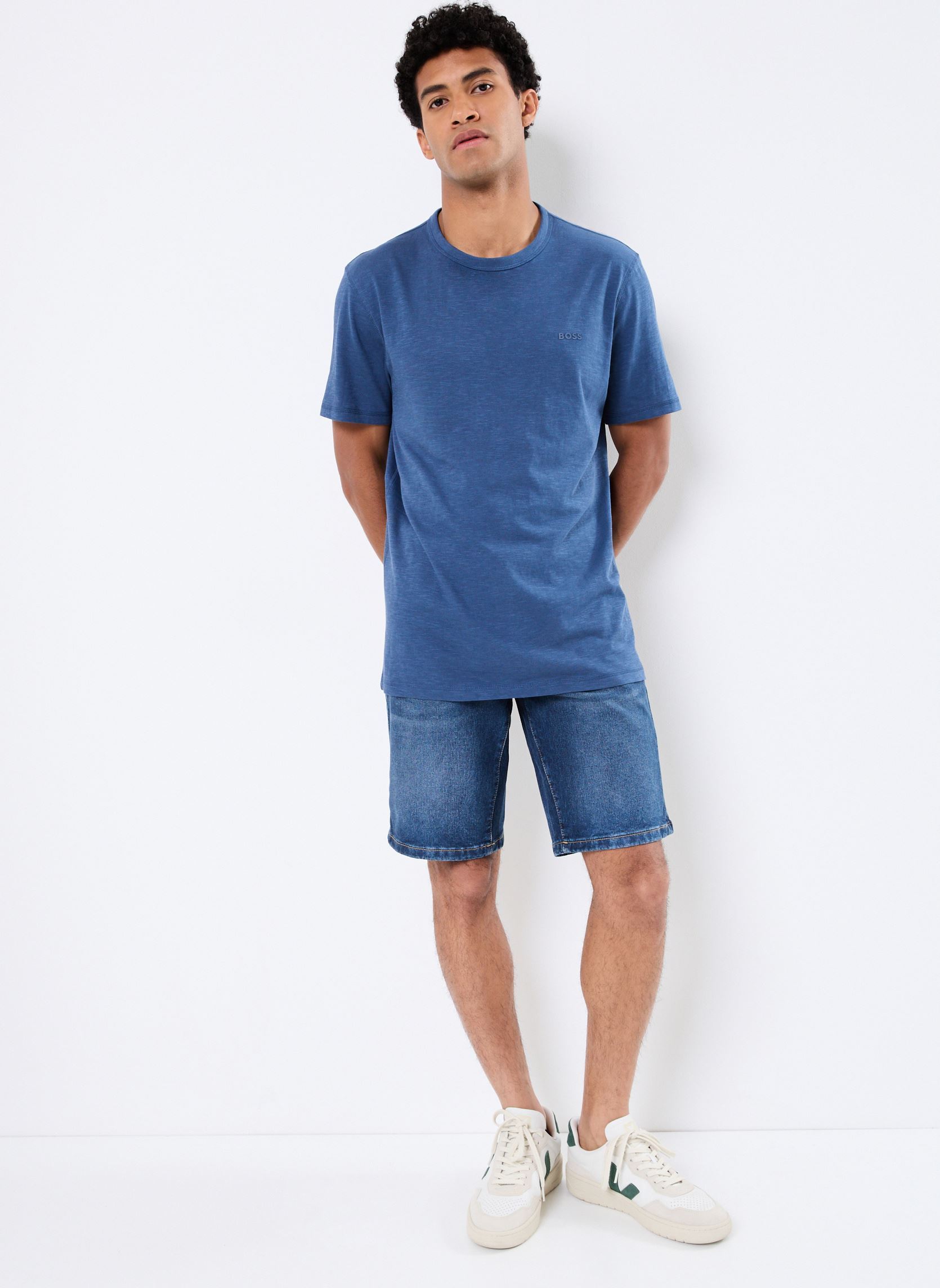 Tee-shirts Tegood 50508243 homme bleu BOSS Tee-shirts Tegood 50508243 homme bleu 466-OPEN BLUE
