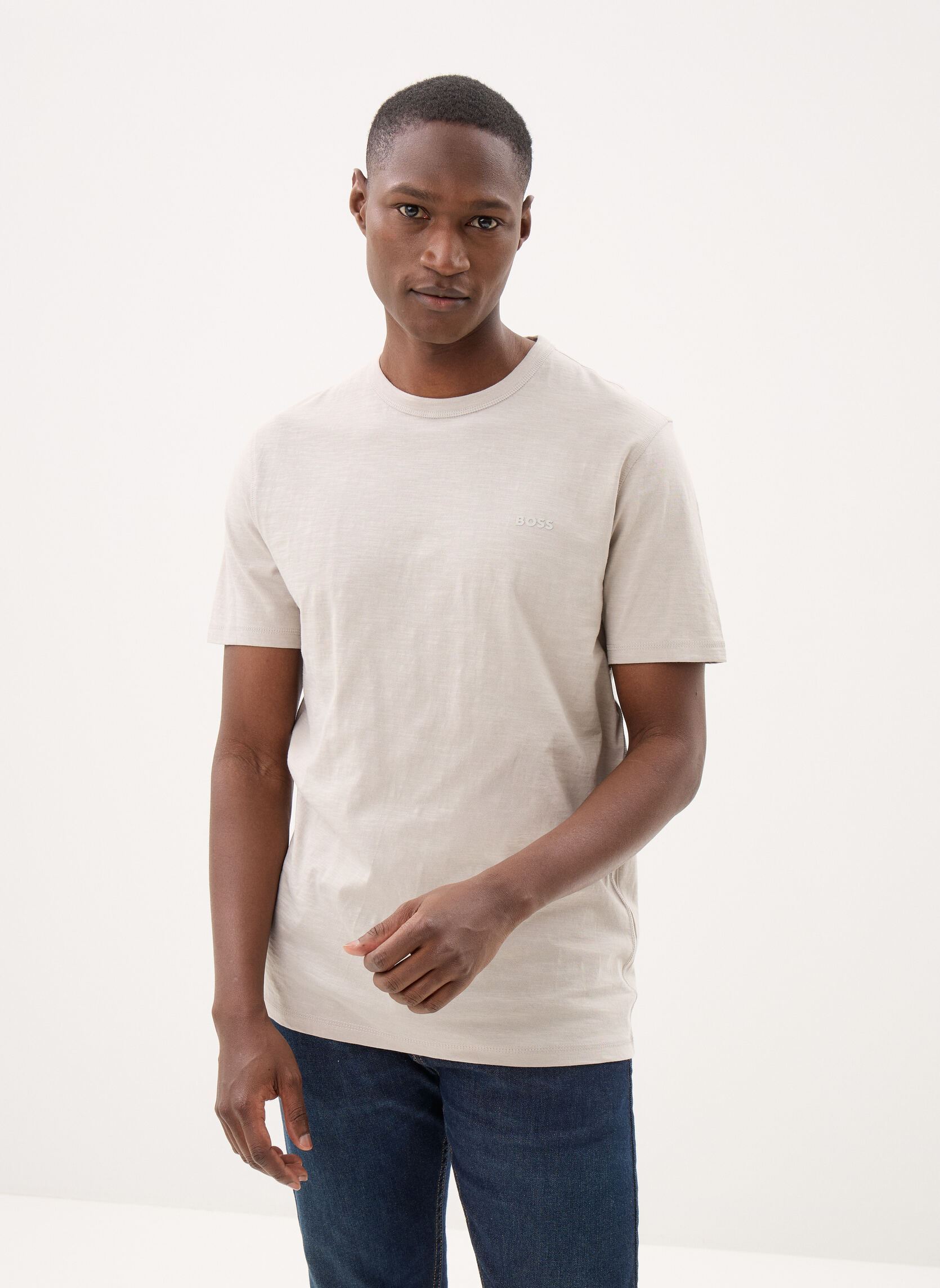 Tee-shirts Tegood 50508243 homme gris BOSS Tee-shirts Tegood 50508243 homme gris 070-Open Grey