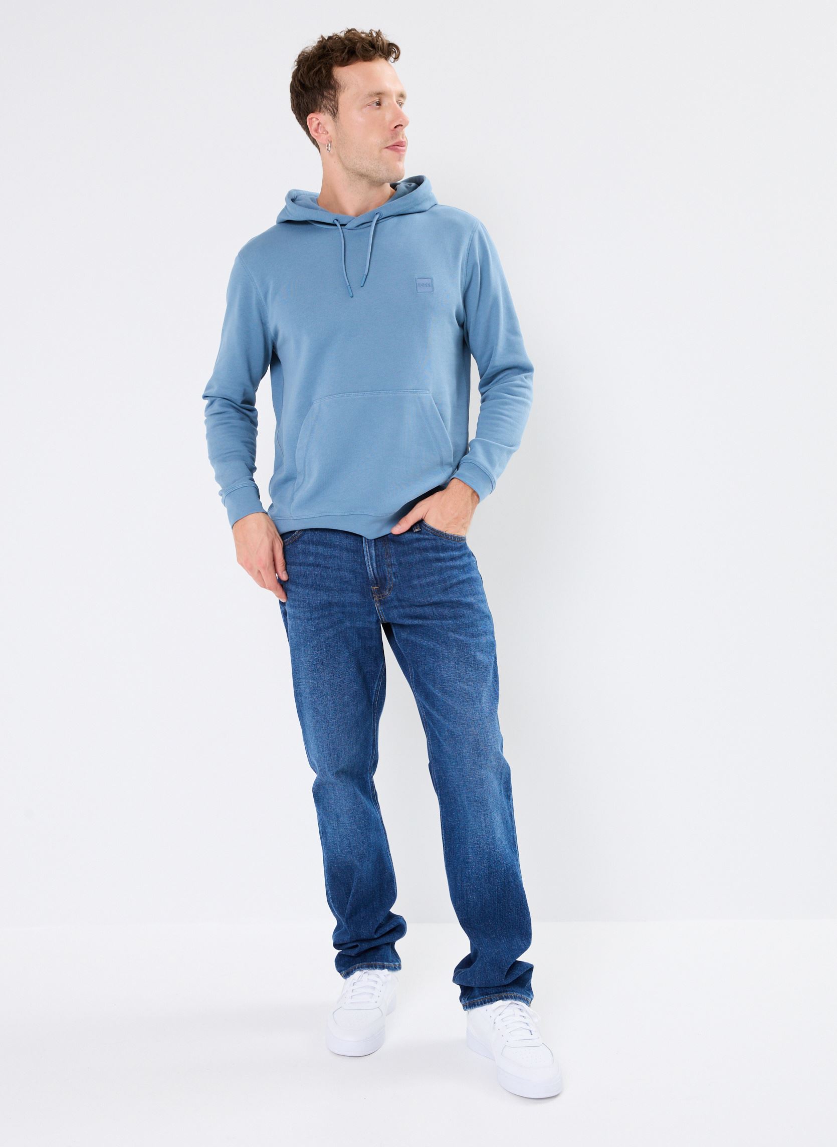 Hoodies Wetalk heren blauw BOSS Hoodies Wetalk heren blauw 472-OPEN BLUE