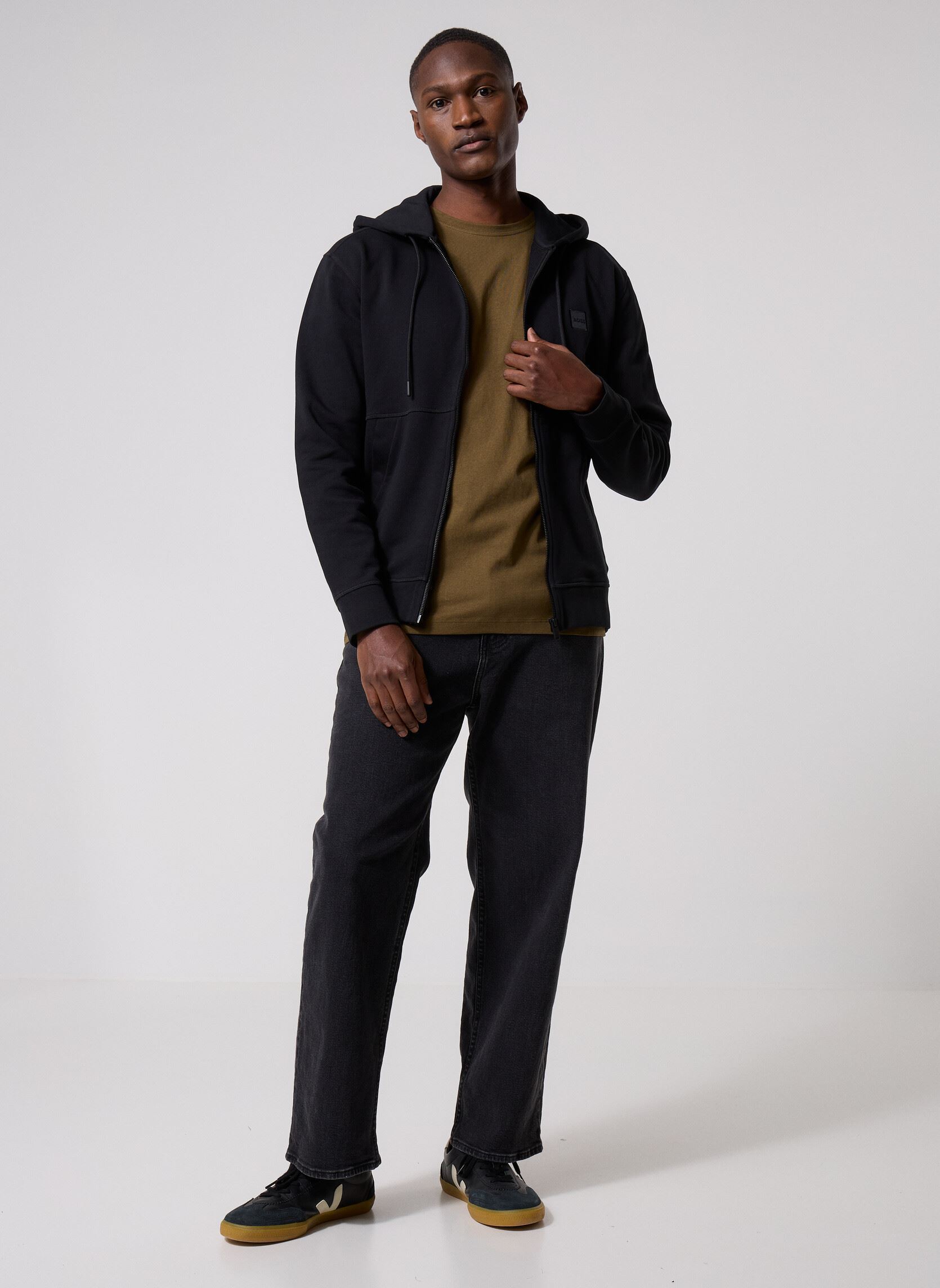 Sweats zippés Zetalky 50508578 homme noir BOSS Sweats zippés Zetalky 50508578 homme noir 001-BLACK