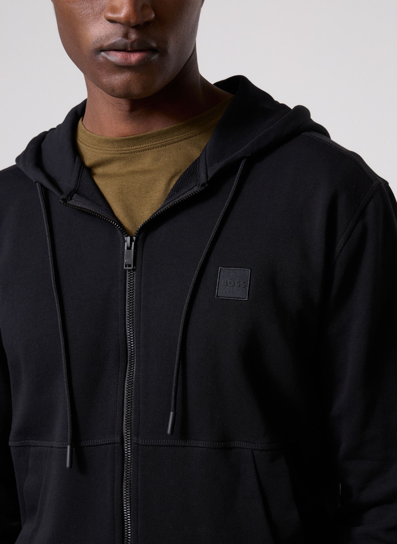 Sweats zippés Zetalky 50508578 homme noir BOSS Sweats zippés Zetalky 50508578 homme noir 001-BLACK