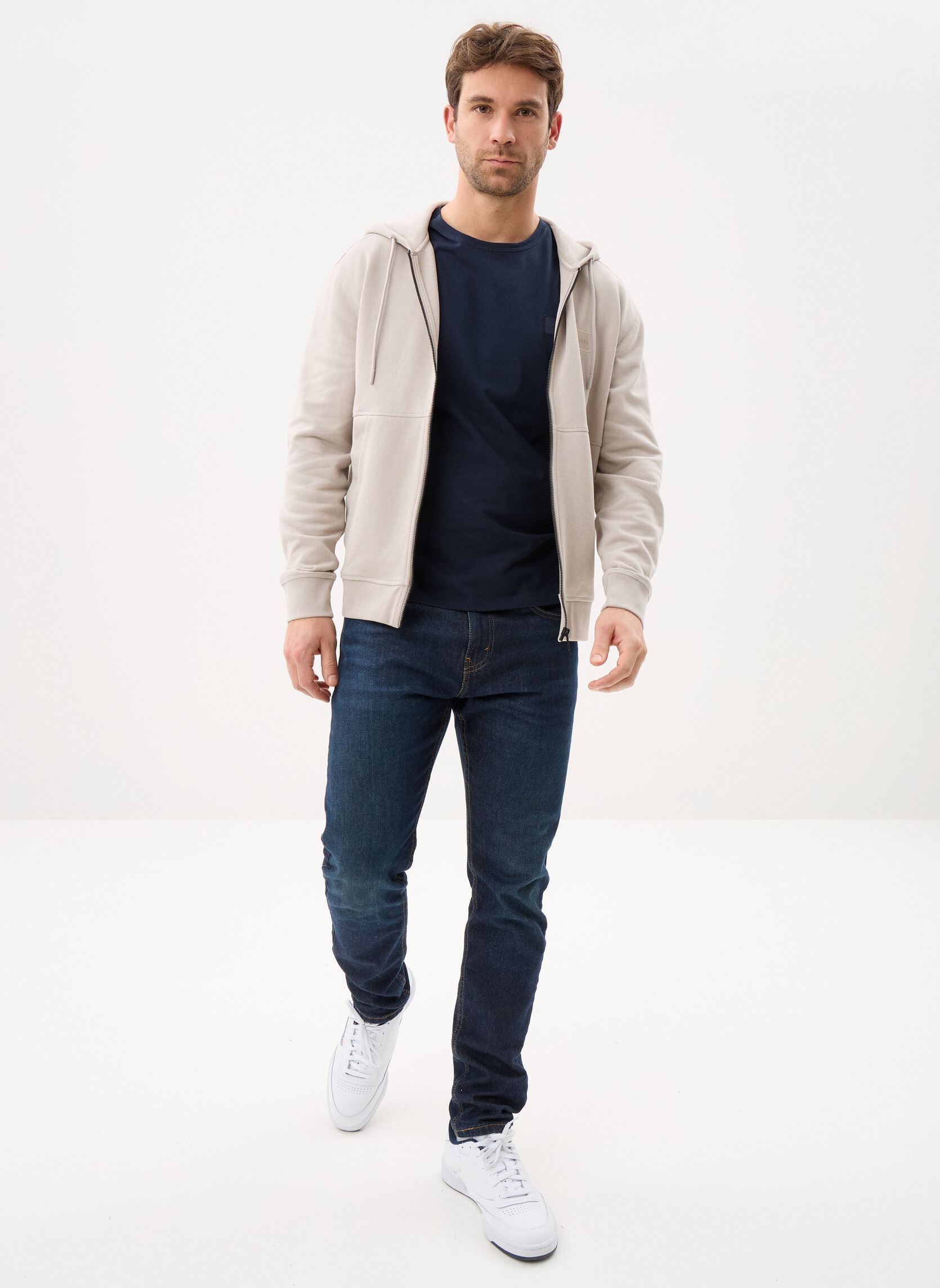 Sweaters met rits Zetalky 50508578 heren grijs BOSS Sweaters met rits Zetalky 50508578 heren grijs 070-Open Grey