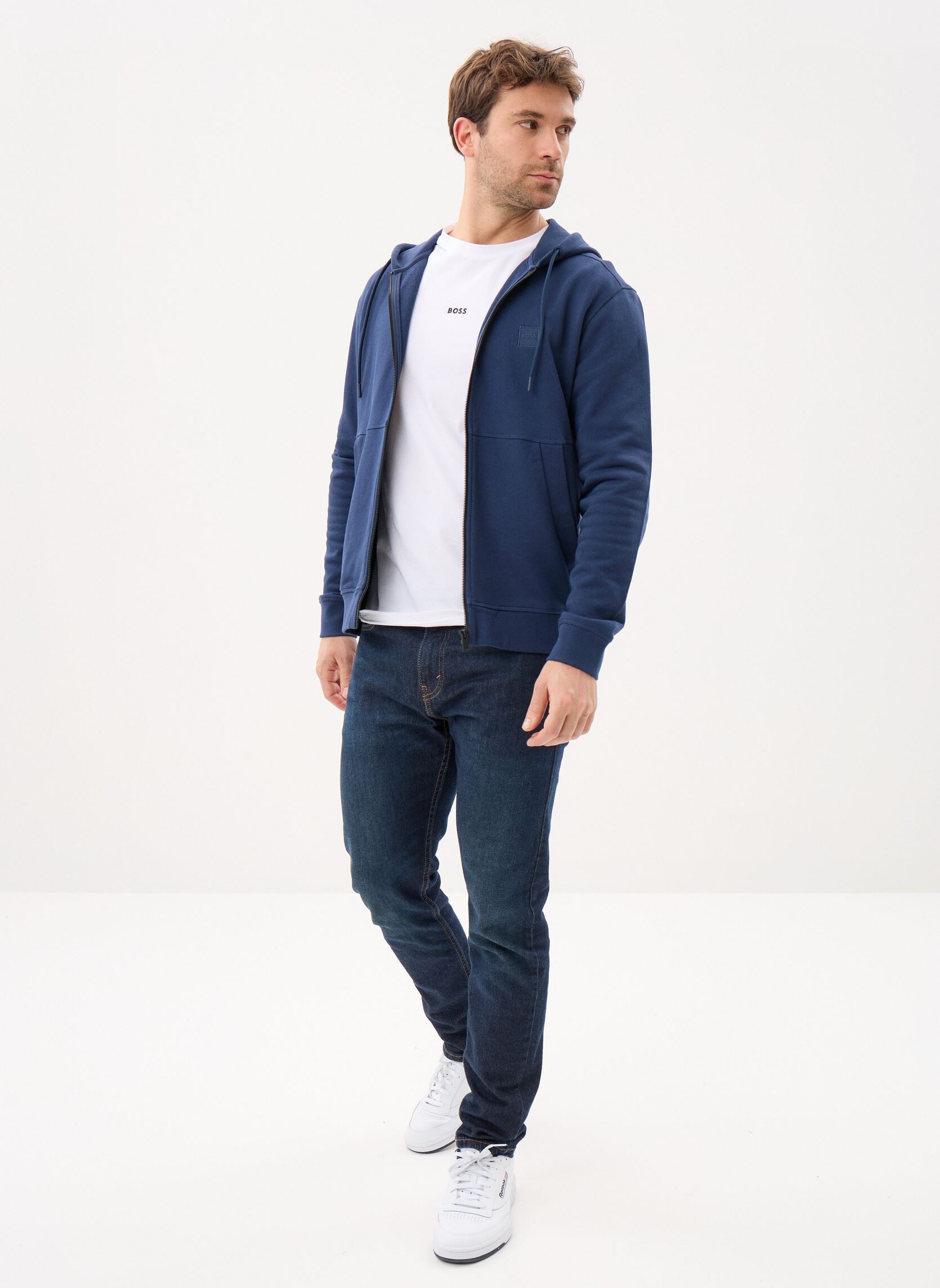 Sweats zippés Zetalky 50508578 homme bleu BOSS Sweats zippés Zetalky 50508578 homme bleu 464-OPEN BLUE
